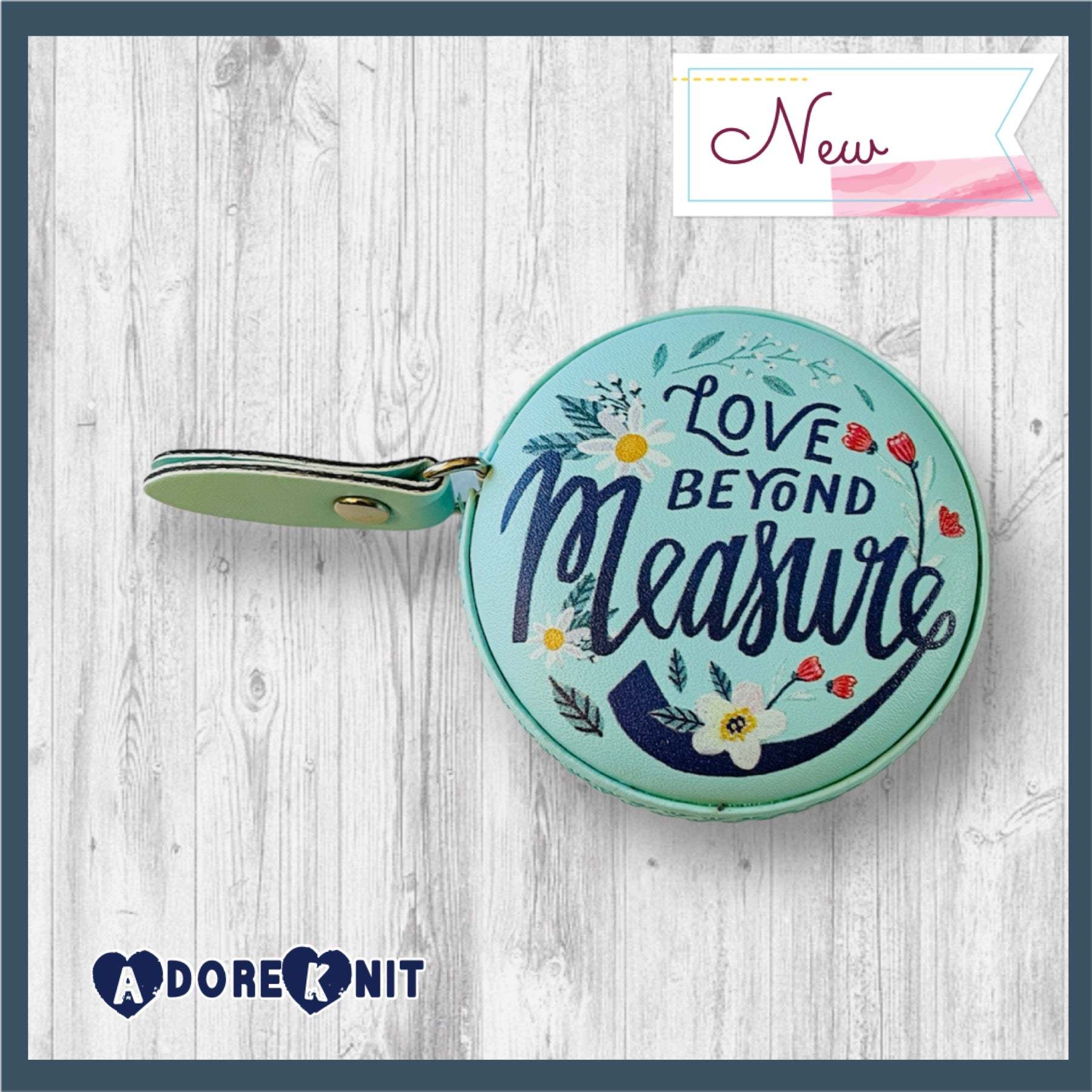 Love Beyond Measure Tape MeasureAdoreKnitRetractable Vintage style tape measure. Our retractable measuring tape is made of non-stretch PVC material, which is durable and long-lasting.  Soft and thick exteriMeasure Tape Measure