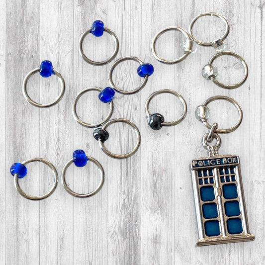 Revolution of the Deleks Progress and Stitch MarkersAdoreKnitRevolution of the Daleks Progress and Stitch Marker Set.  Inspired by the greatest enemy of the Time Lords in the classic Science-Fiction show Doctor Who. These stitDeleks Progress