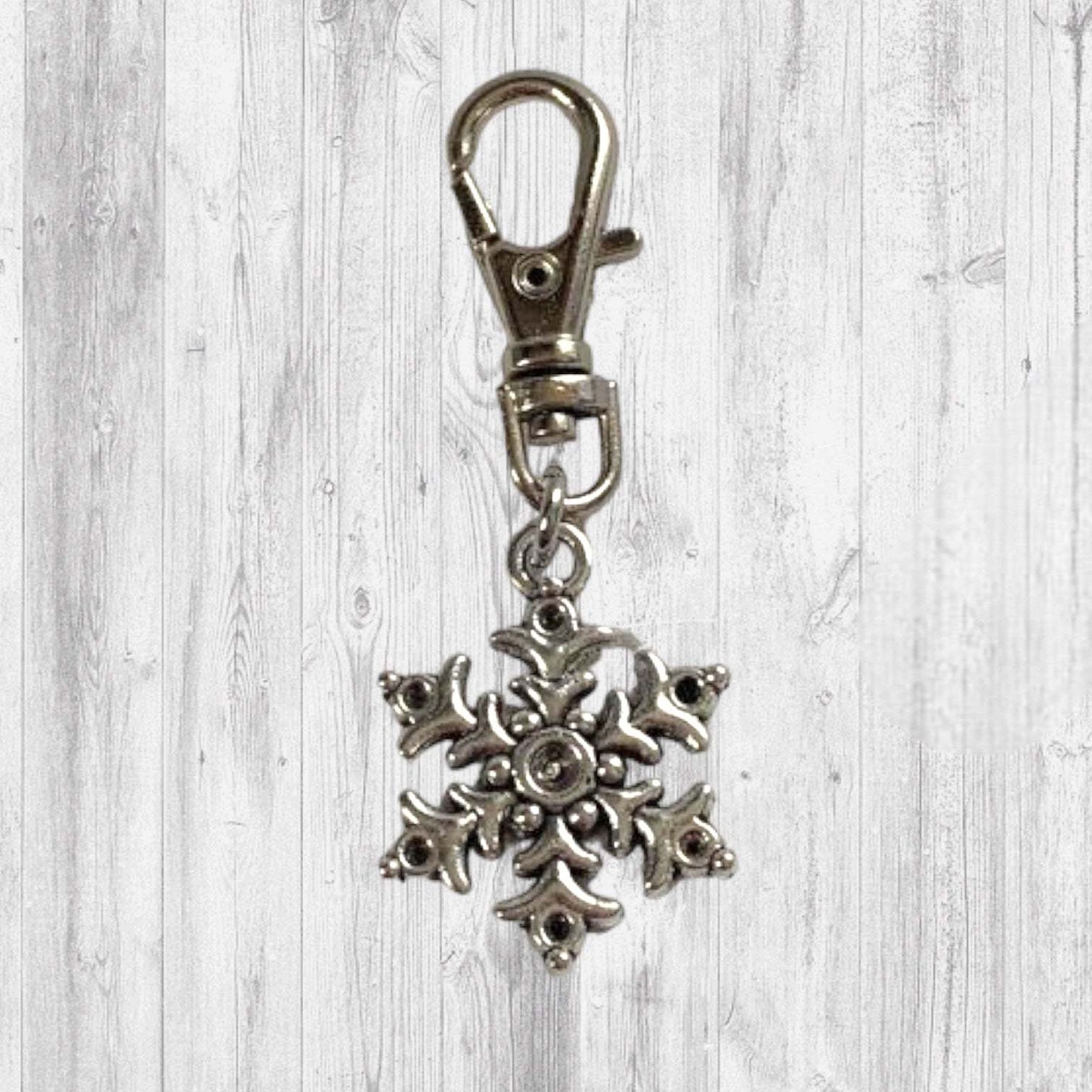 Hot Cocoa Progress & Stitch Markers, Coffee snowflake - AdoreKnit