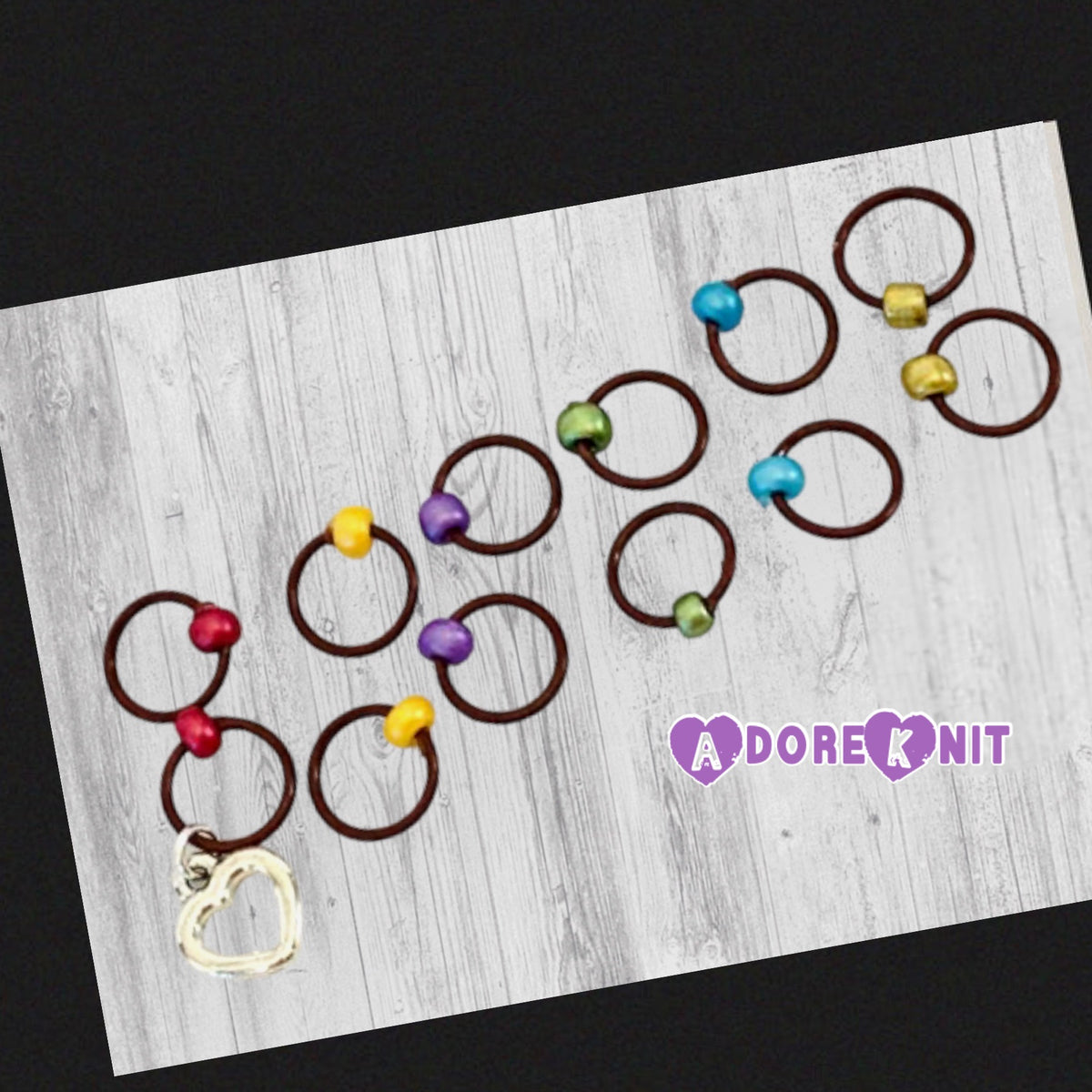 French Press Coffee Progress & Stitch Markers - AdoreKnit