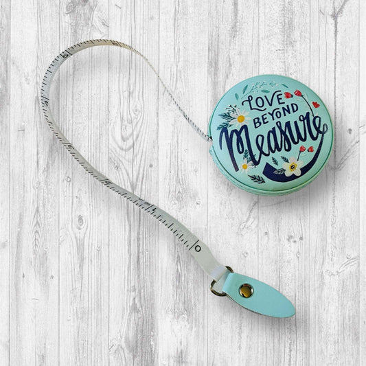 Love Beyond Measure Tape MeasureAdoreKnitRetractable Vintage style tape measure. Our retractable measuring tape is made of non-stretch PVC material, which is durable and long-lasting.  Soft and thick exteriMeasure Tape Measure