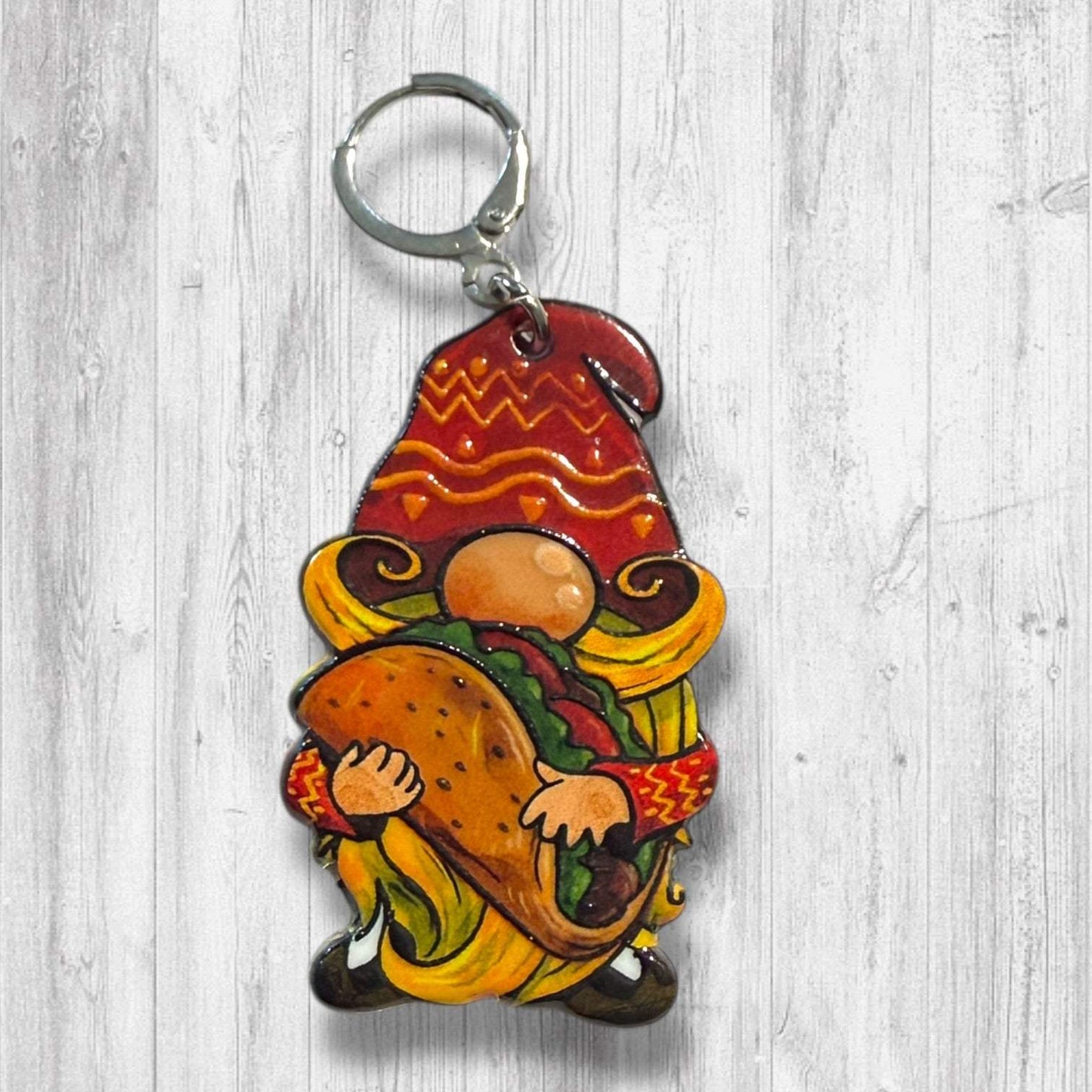 Gnome and Taco Progress and Stitch Markers