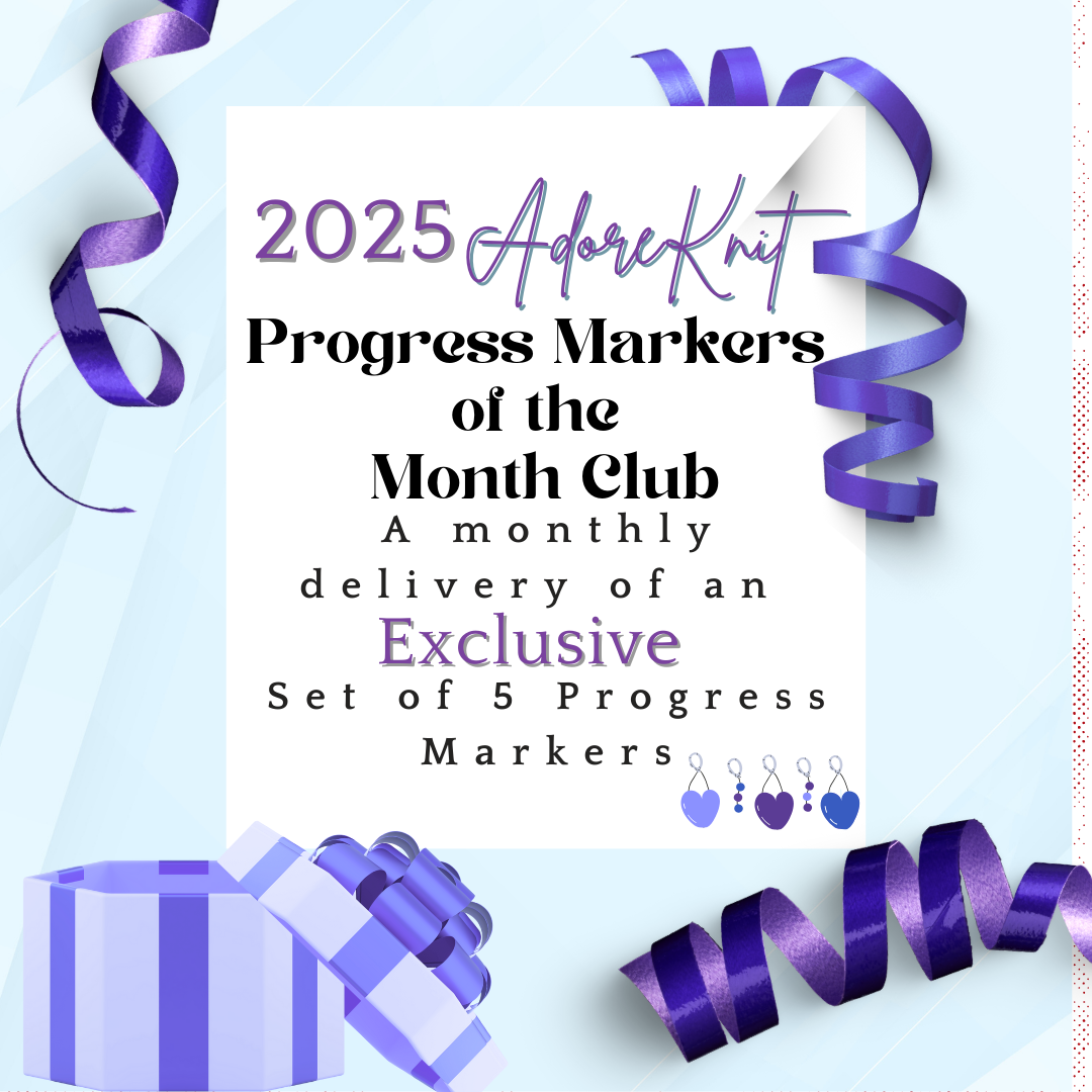 2025 Progress Markers of the Month Club, a monthly surprise set of five progress markers