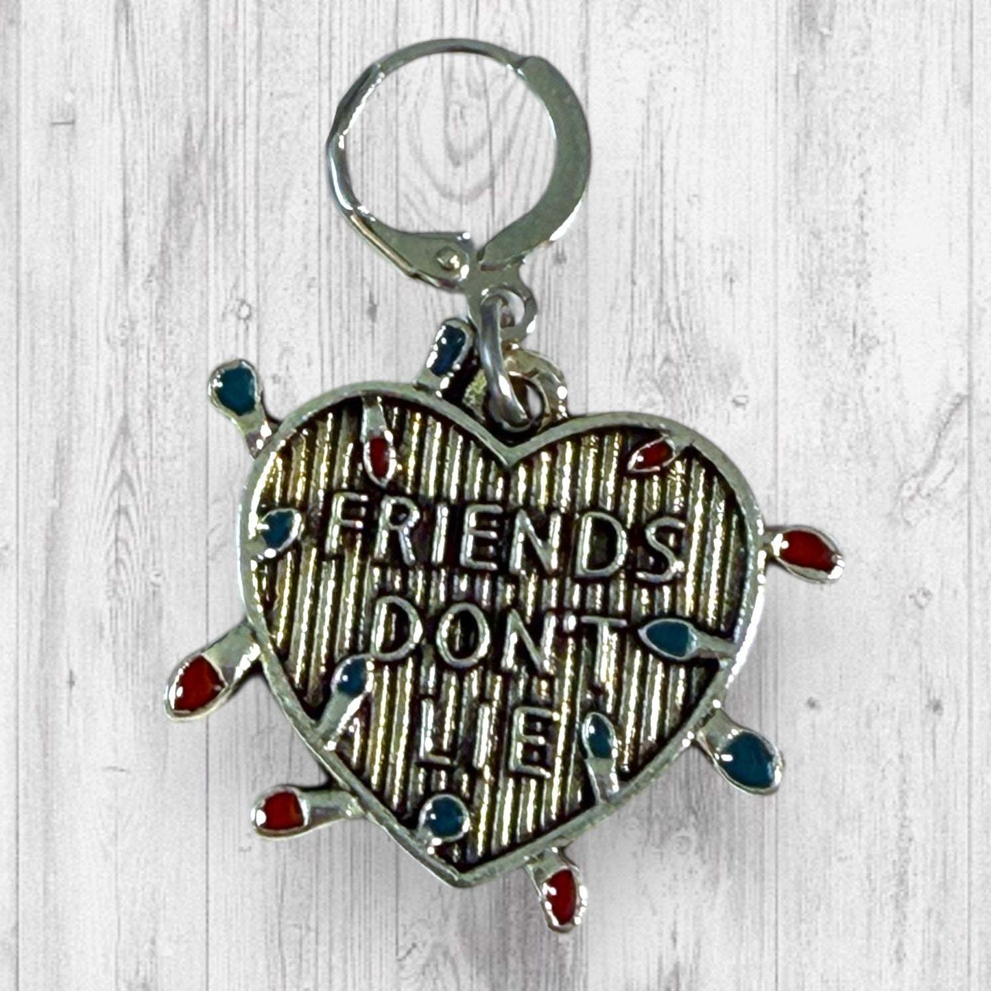 Friends Don't Lie Progress and Stitch Markers