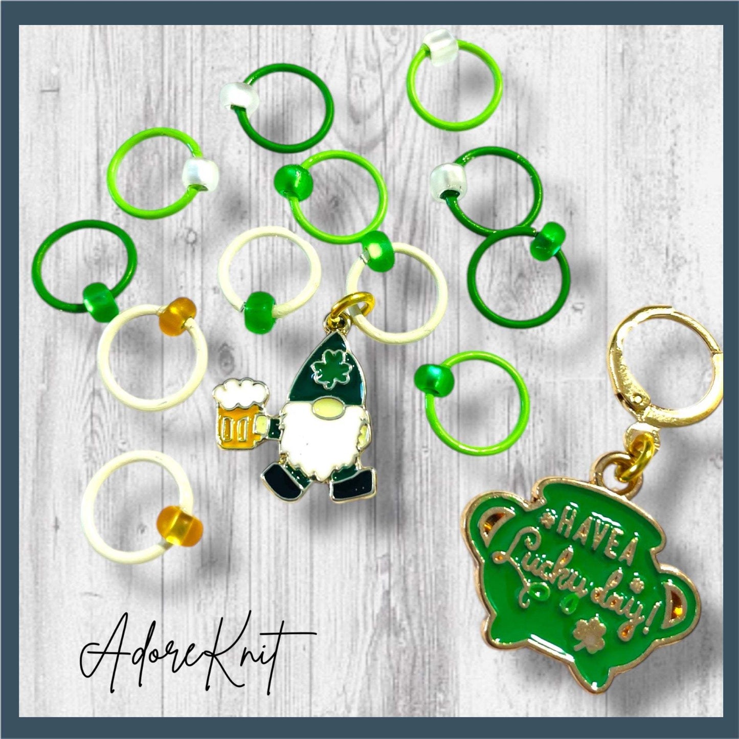 Have A Lucky Day St. Patrick's Day Progress and Stitch Markers