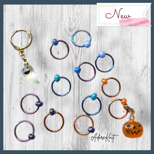 'Tis the Season to be Spooky Progress and Stitch Markers