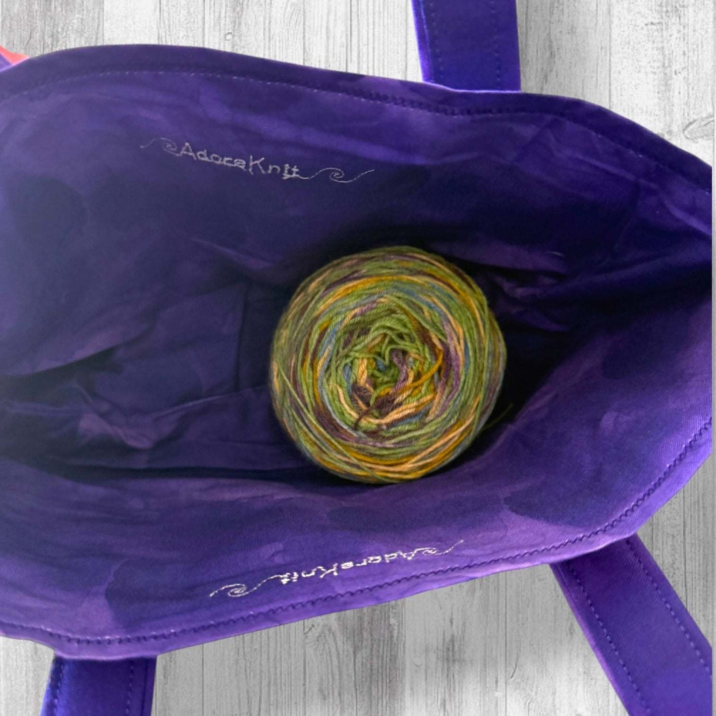 Nothing Suspicious in These Woods Project Bag | Butterfly and Forest Knitting Bag