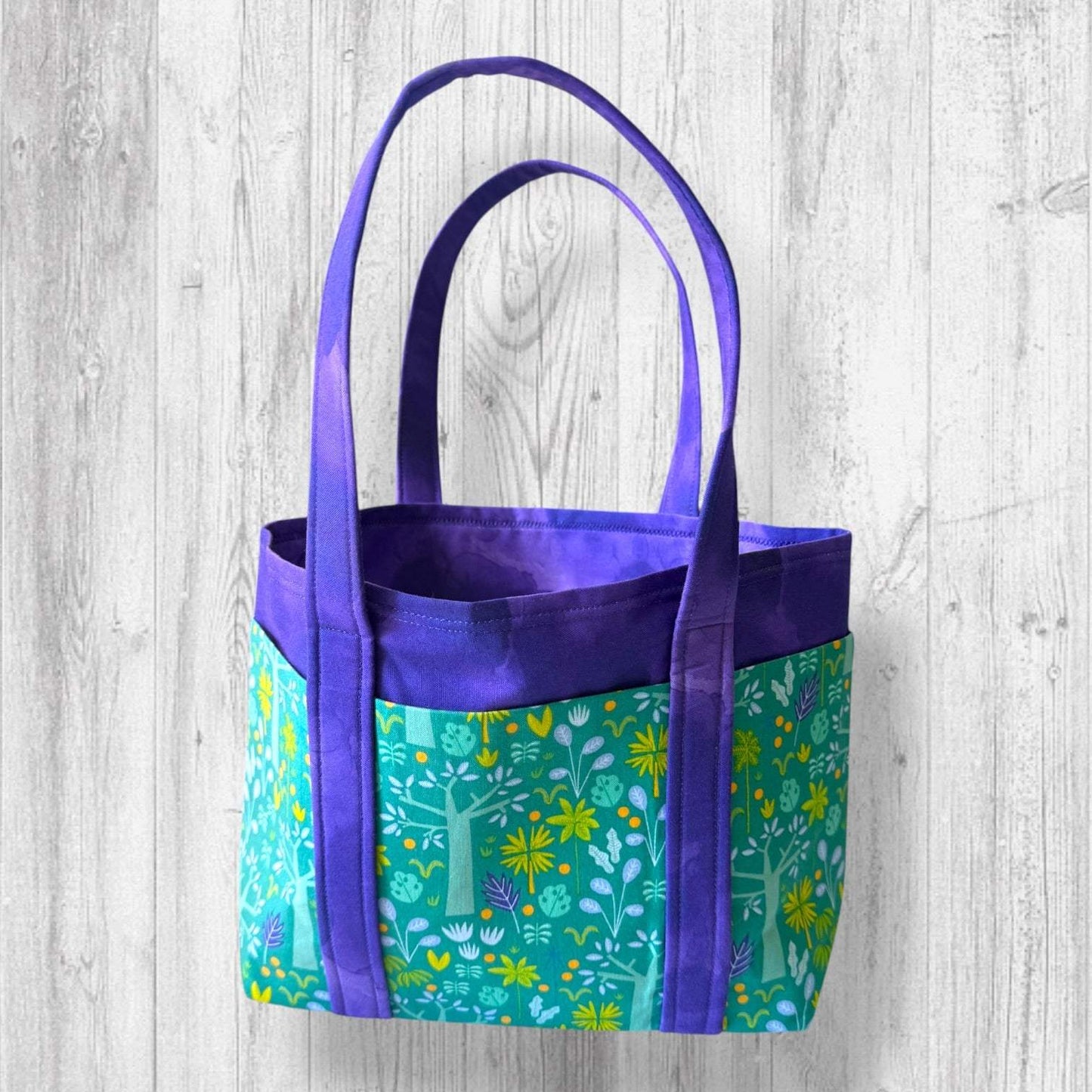 Nothing Suspicious in These Woods Project Bag | Butterfly and Forest Knitting Bag