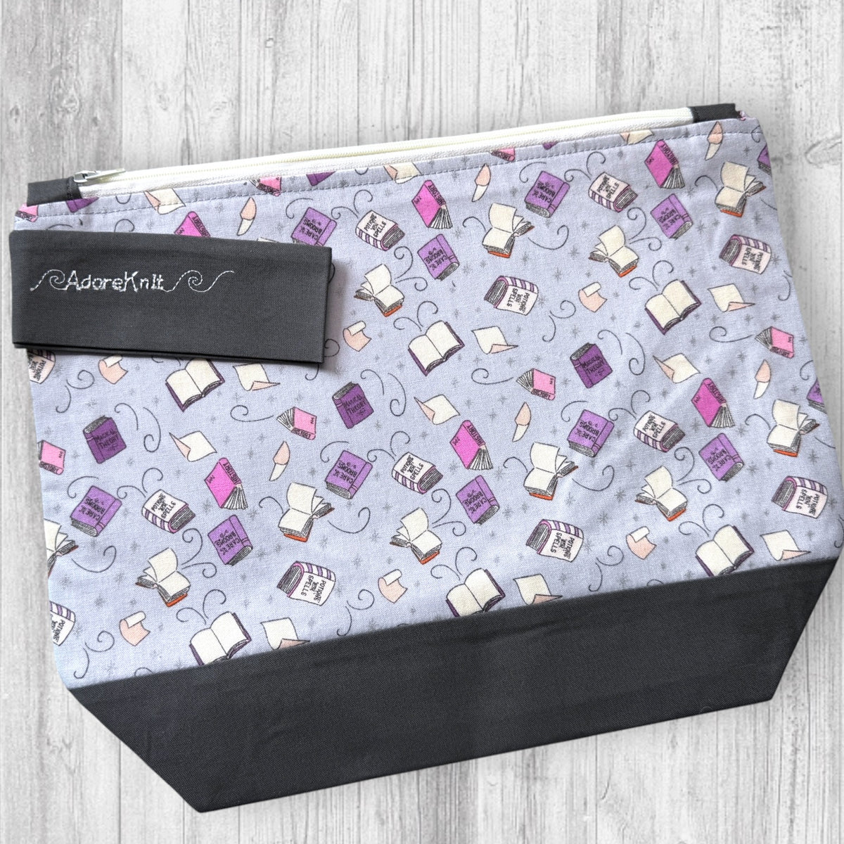 The Witching Hour Curriculum: Required Reading Knitting Project Bag | AdoreKnit