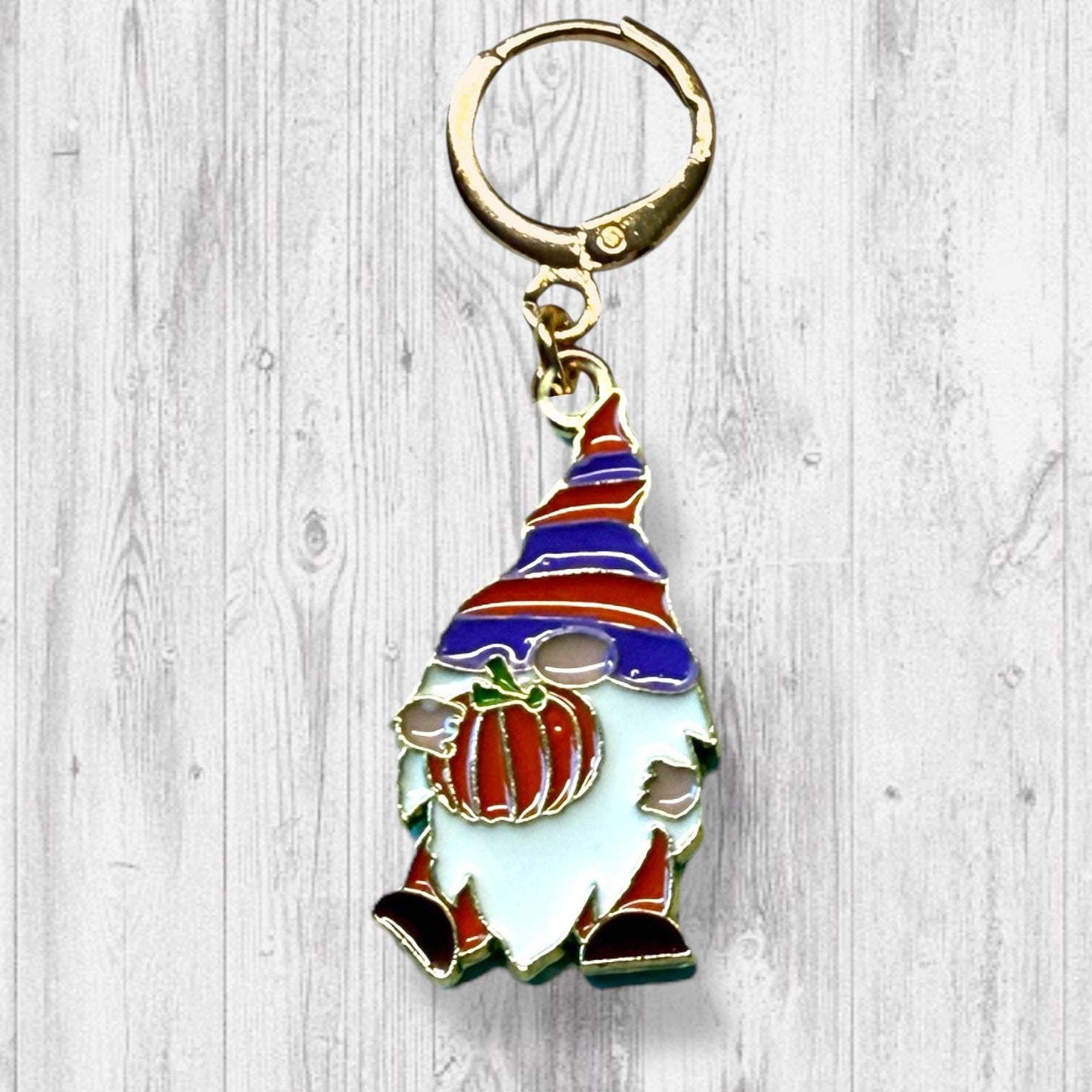 Forest Fashion Gnome Progress and Stitch Marker Set
