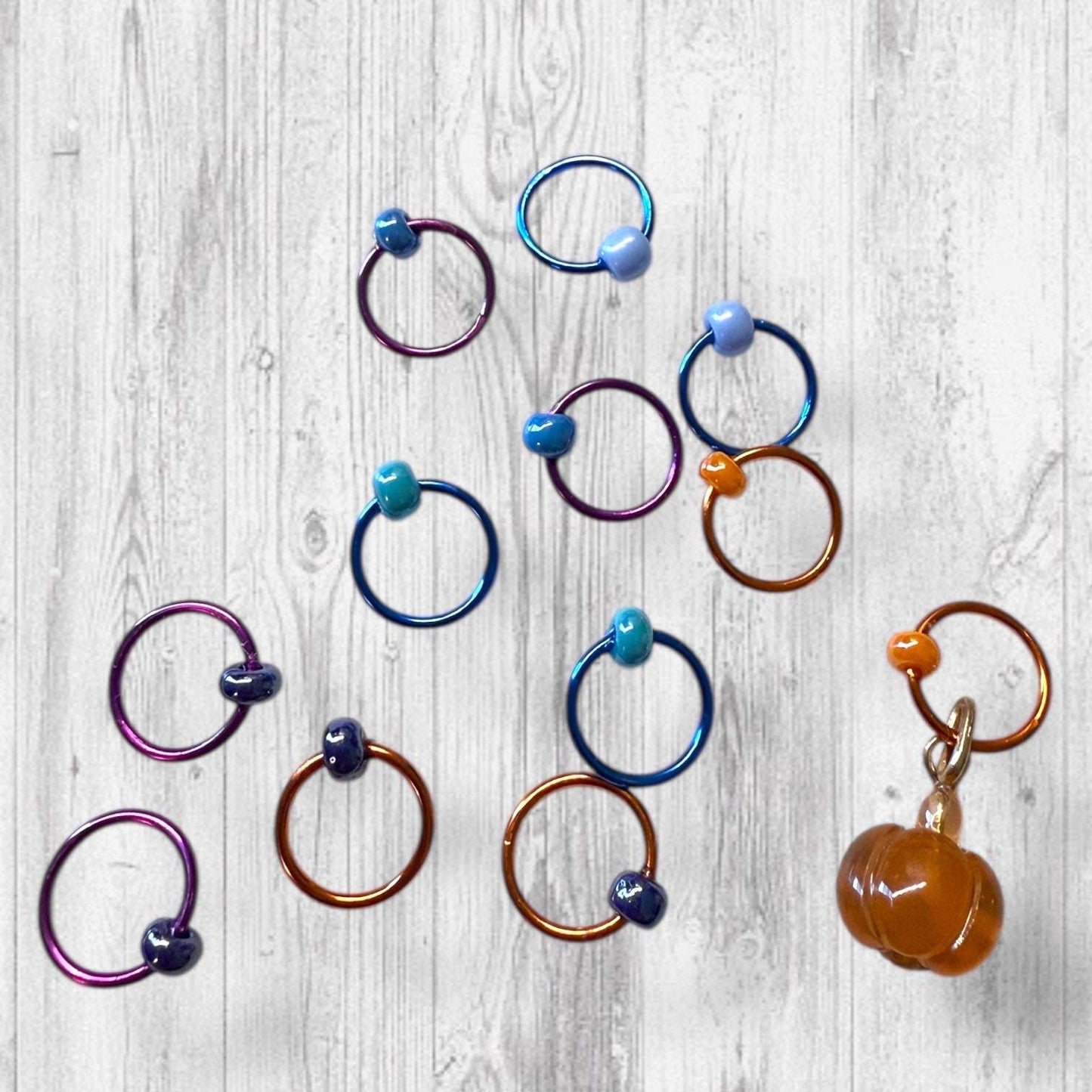 'Tis the Season to be Spooky Progress and Stitch Markers