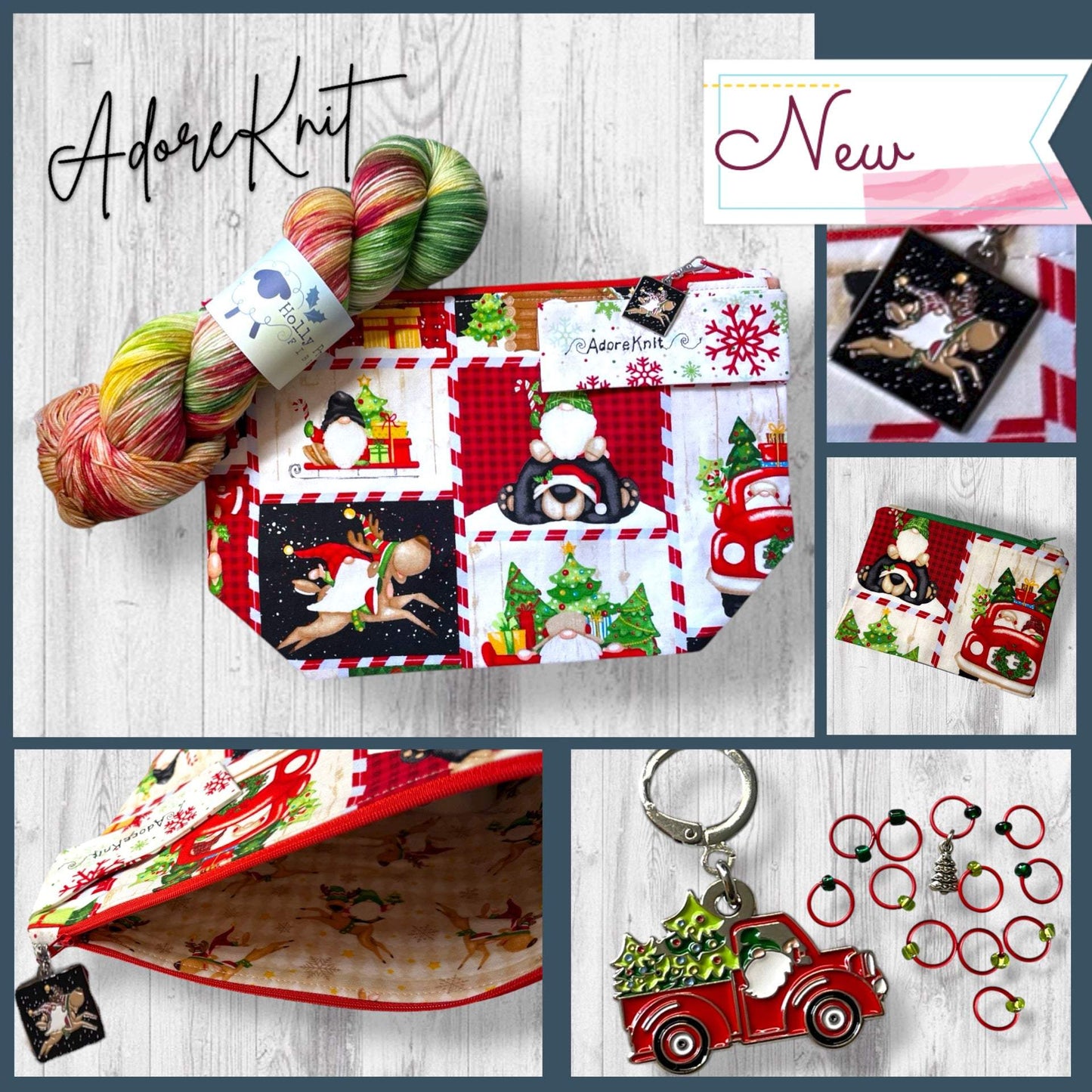 Guaranteed by Christmas Eve! Progress and Stitch Markers