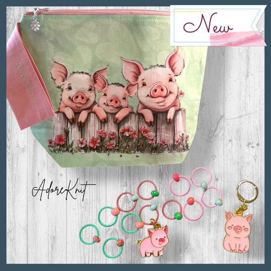 Who’s Stitchin’ Next Door Progress & Stitch Markers