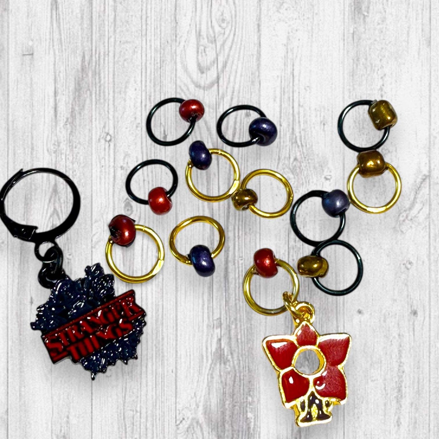 80s Retro Supernatural Progress and Stitch Markers