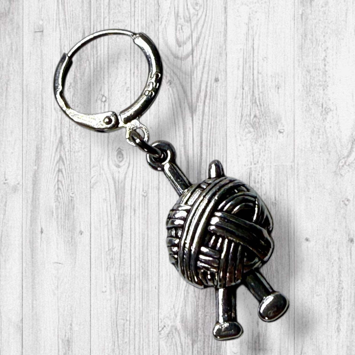 Knit Fast Die Warm Progress and Stitch Markers