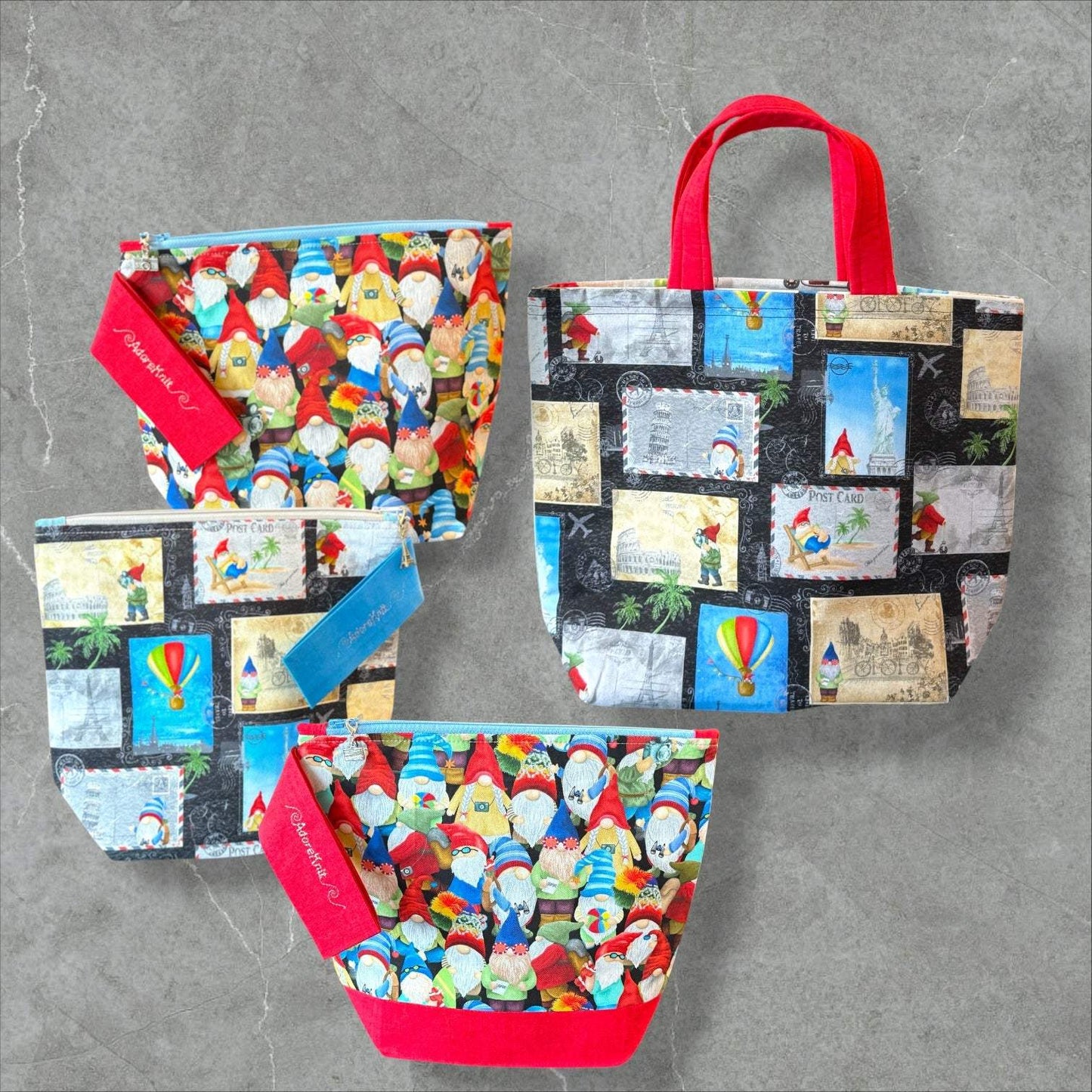 Gnomes Abroad Project Bag