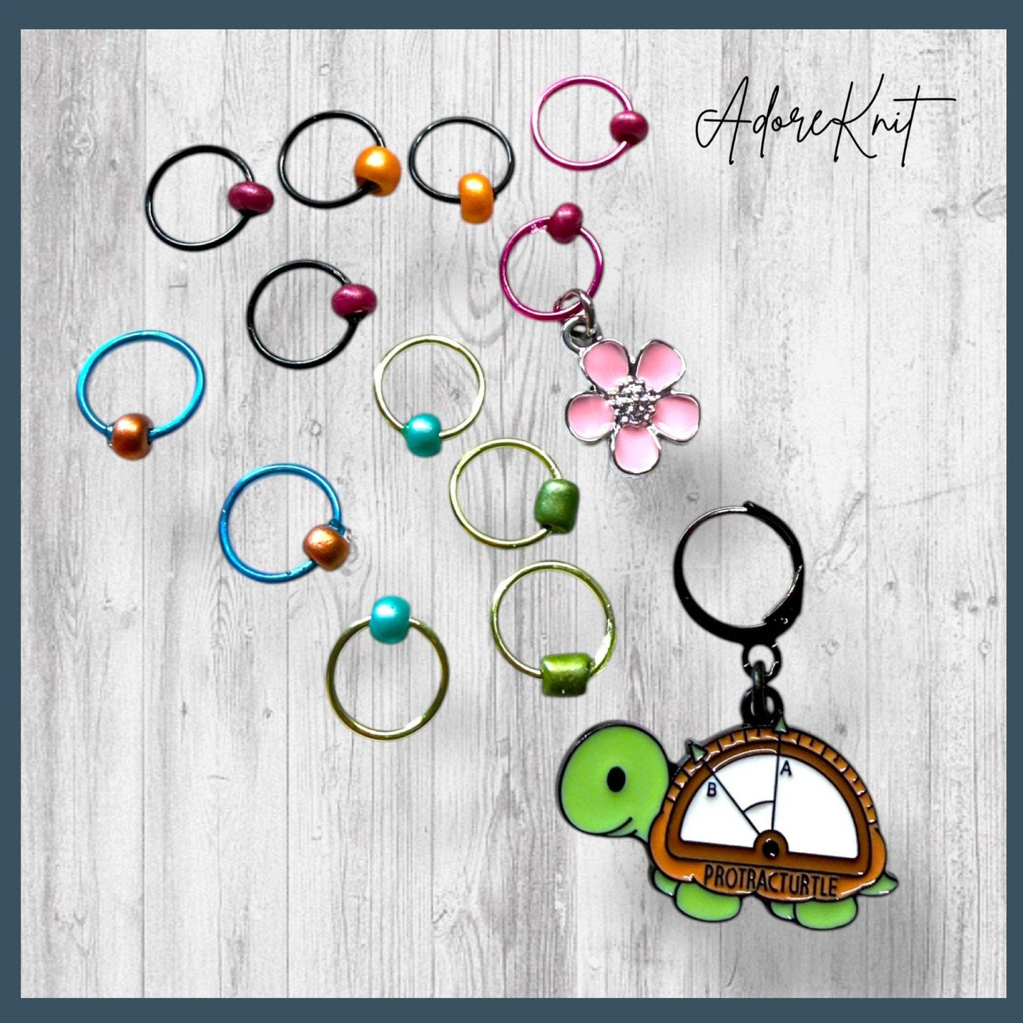 Protracturtle Says The Limit Does Not Exist Progress and Stitch Markers