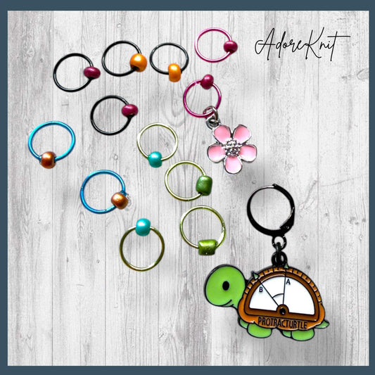 Protracturtle Says The Limit Does Not Exist Progress and Stitch Markers