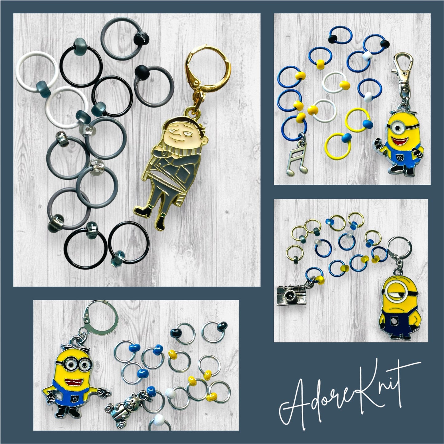 Teddy Bear Minion Progress and Stitch Markers