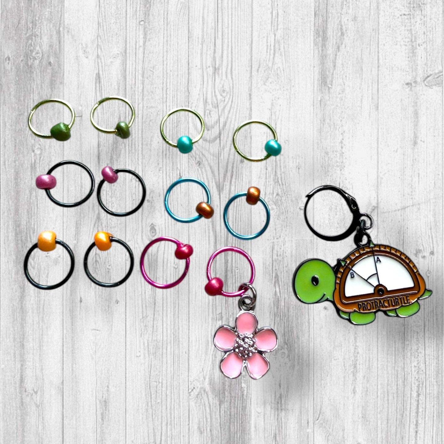 Protracturtle Says The Limit Does Not Exist Progress and Stitch Markers