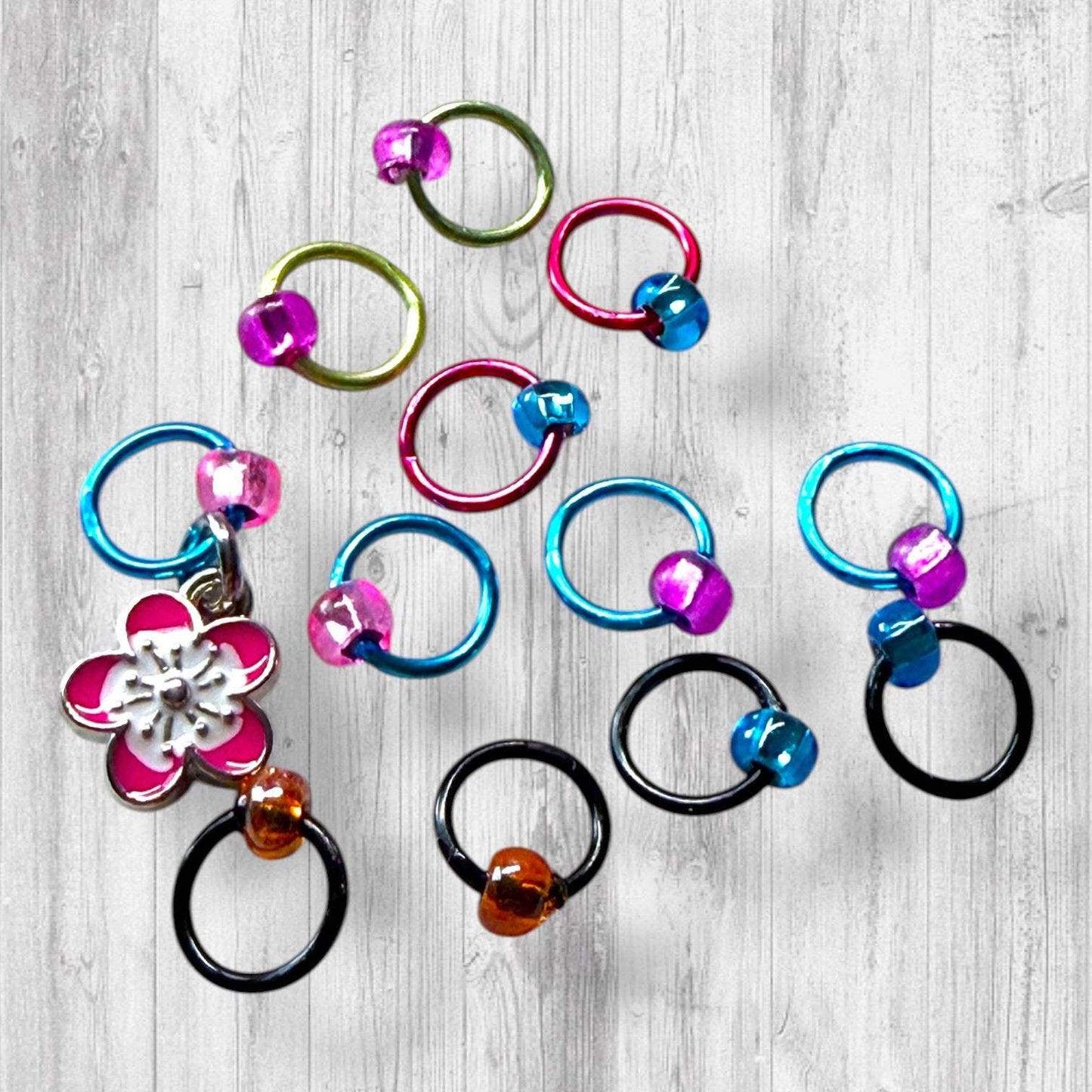 Come to the Math Side We Have Pi Progress and Stitch Markers