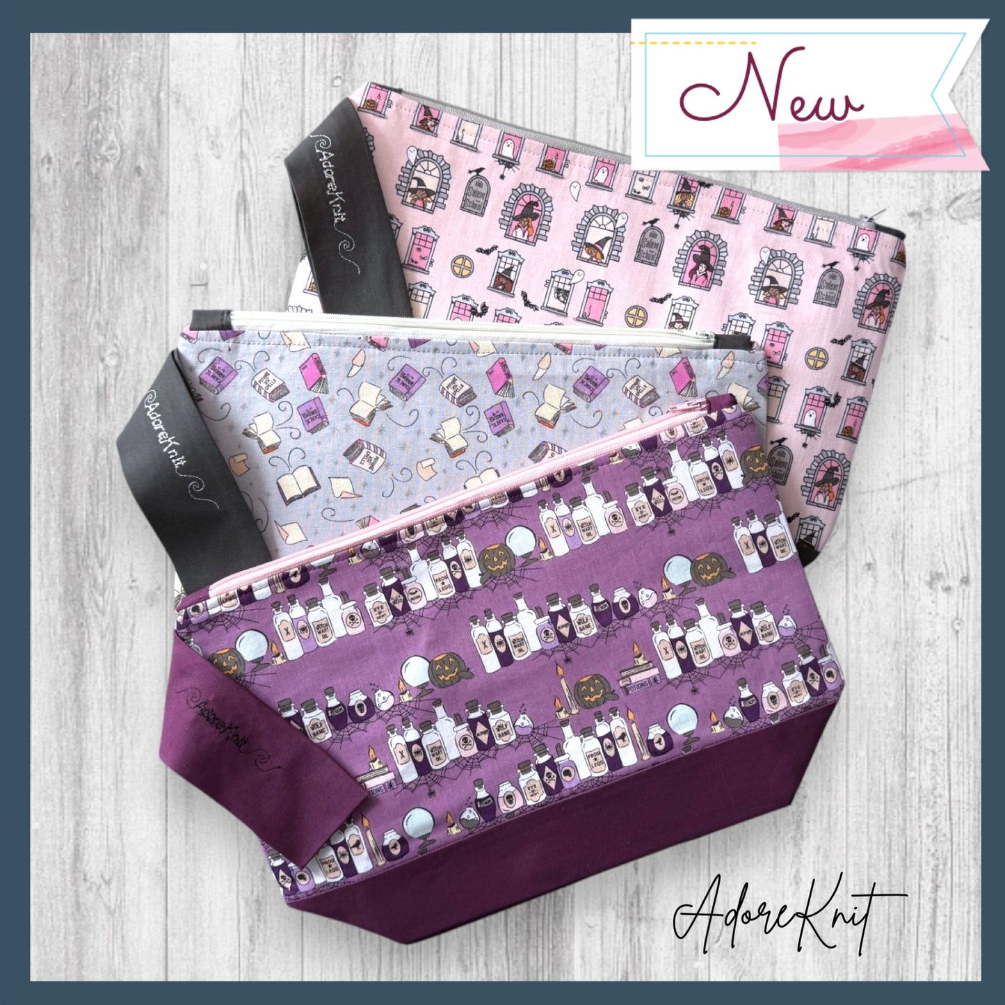 The Witching Hour Curriculum: Advanced Potions Knitting Project Bag | AdoreKnit