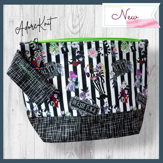 Beetlejuice Stripes Project Bag