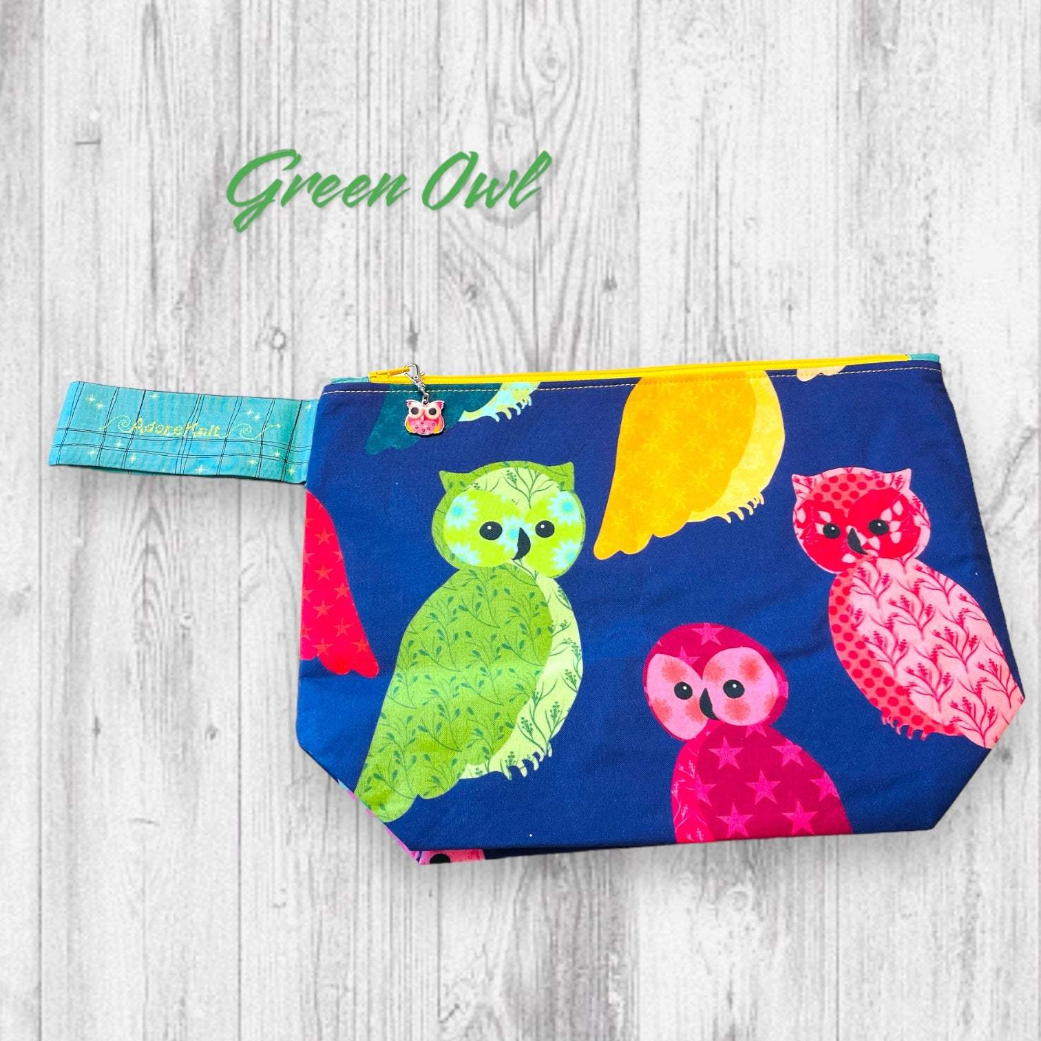 Hootiful Owl Project Bag -One of a Kind- - AdoreKnit