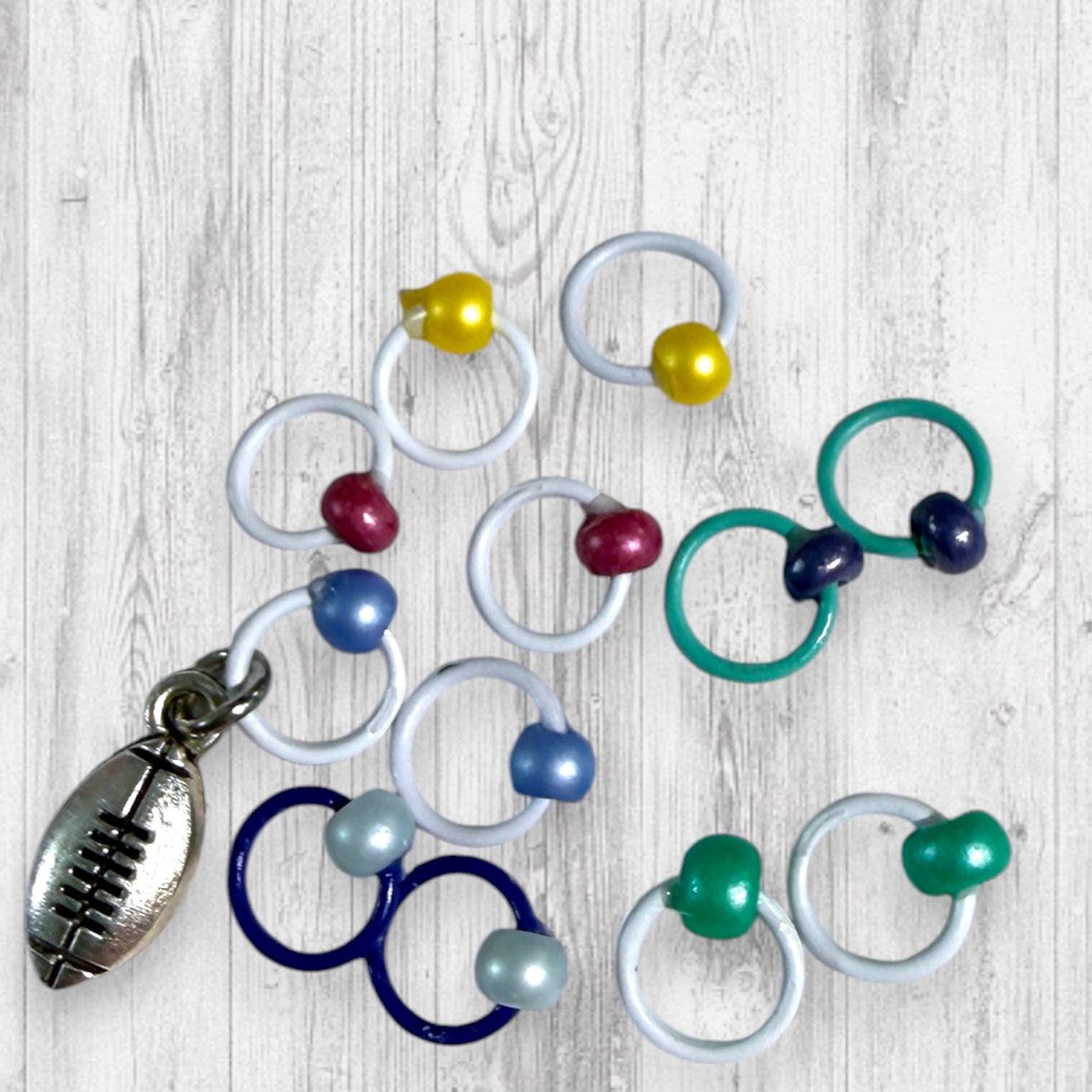 2026 Exclusive Pigskin Party Progress Marker and Stitch Markers