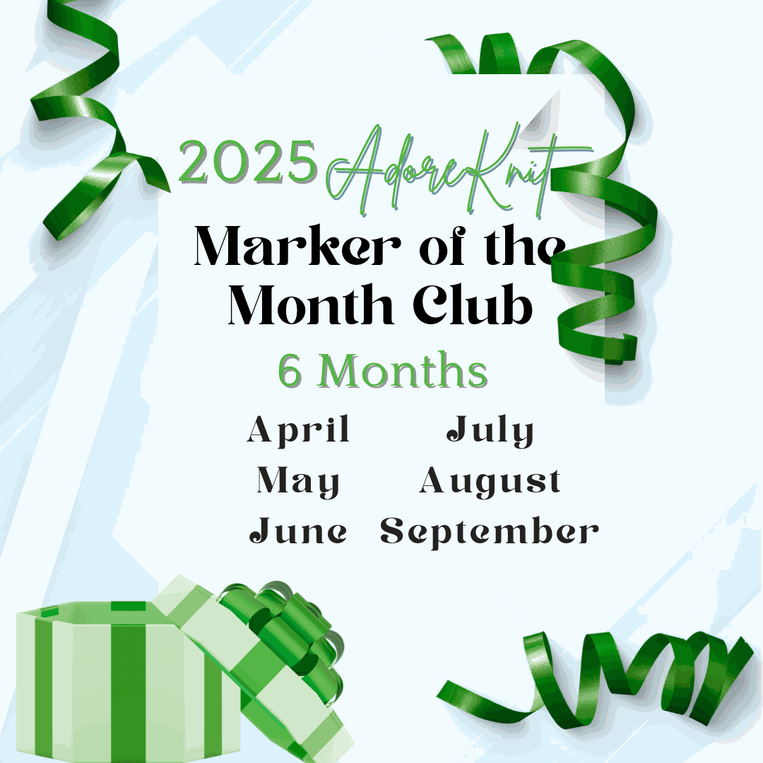 2025 Progress Markers of the Month Club, a monthly surprise set of five progress markers