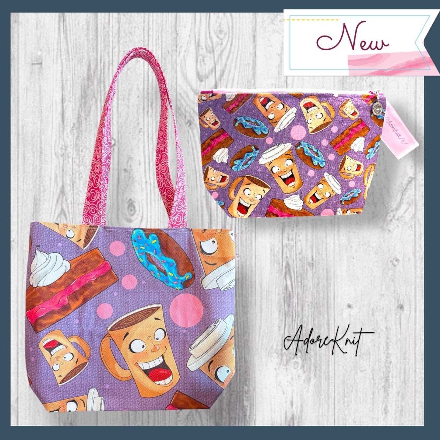 Caffeinated Cuties Project Bag