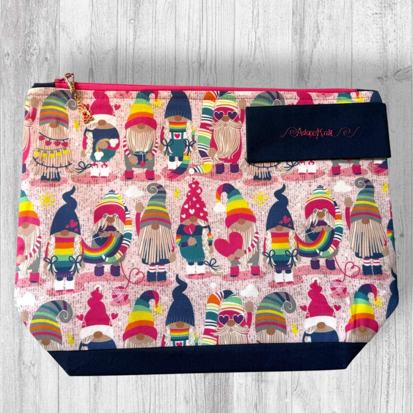 Choose Happy Gnomes Project Bag