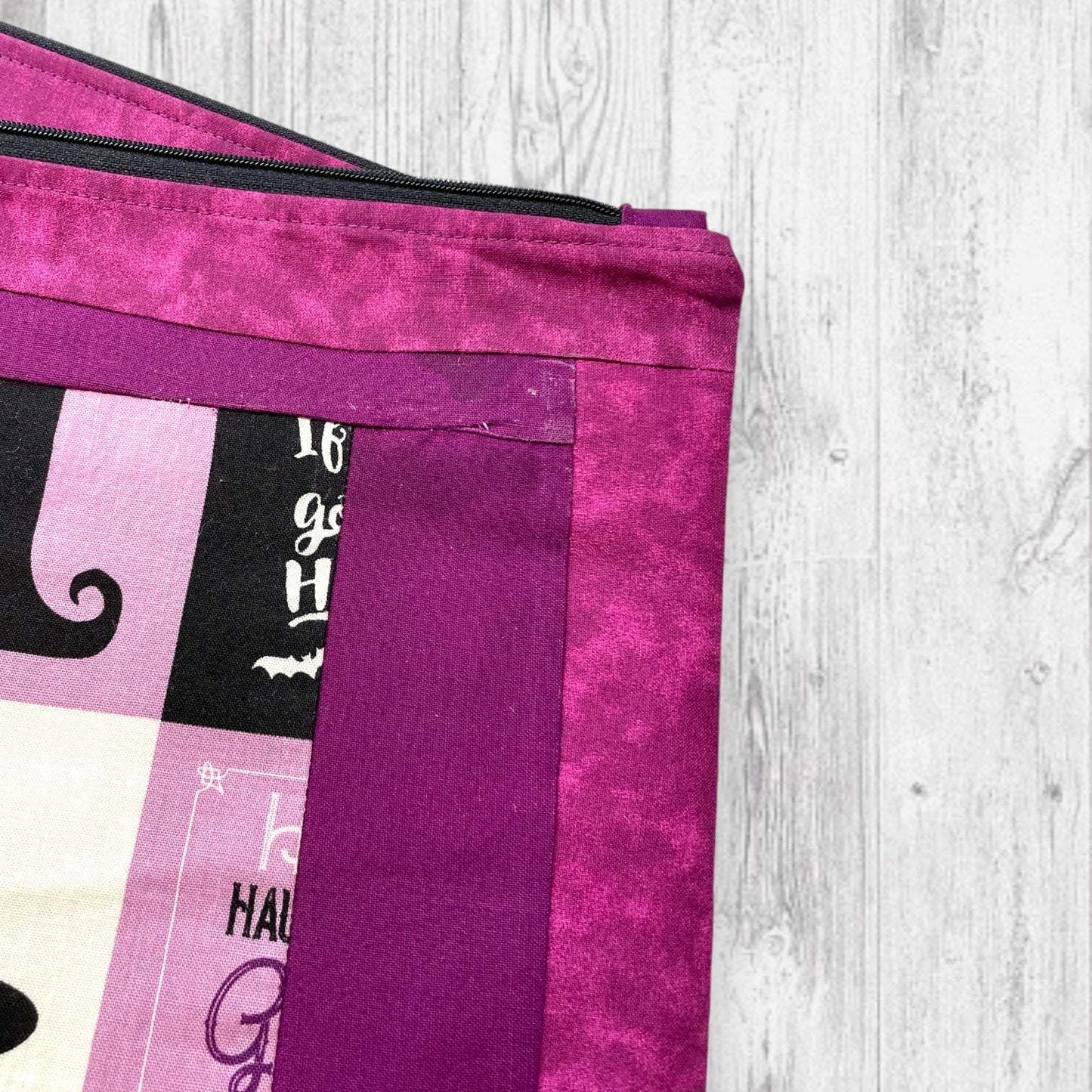 "OOPS" Fab-BOO-Lous Happy Halloween Purple Project Bag