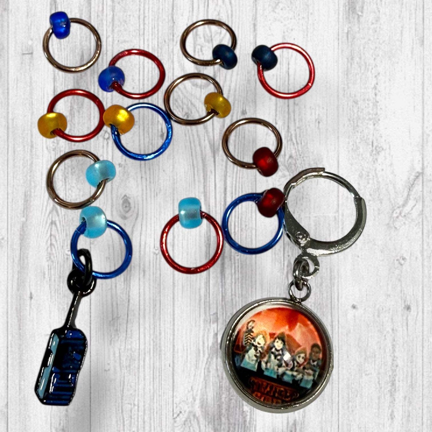 Call for Backup Stitch Markers Progress and Stitch Markers