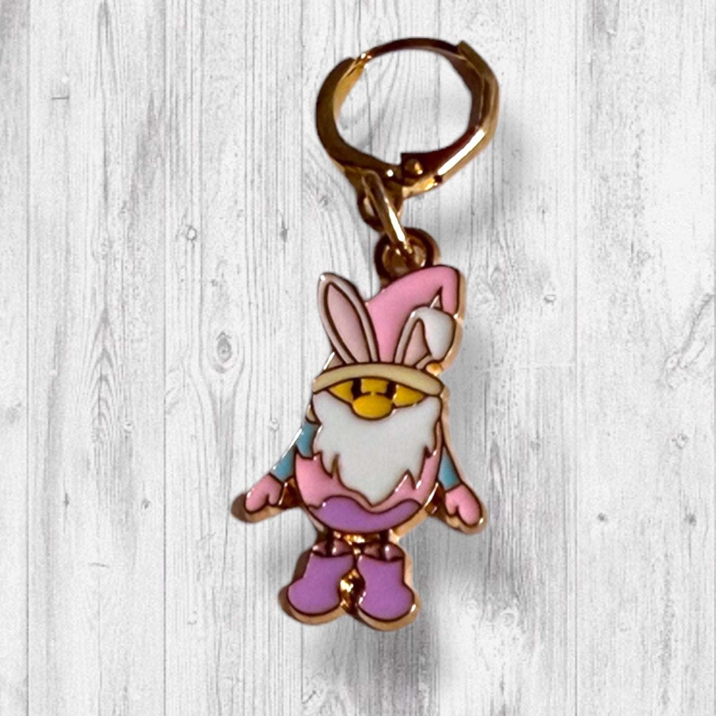 Gnomebody Found the Eggs Progress and Stitch Markers