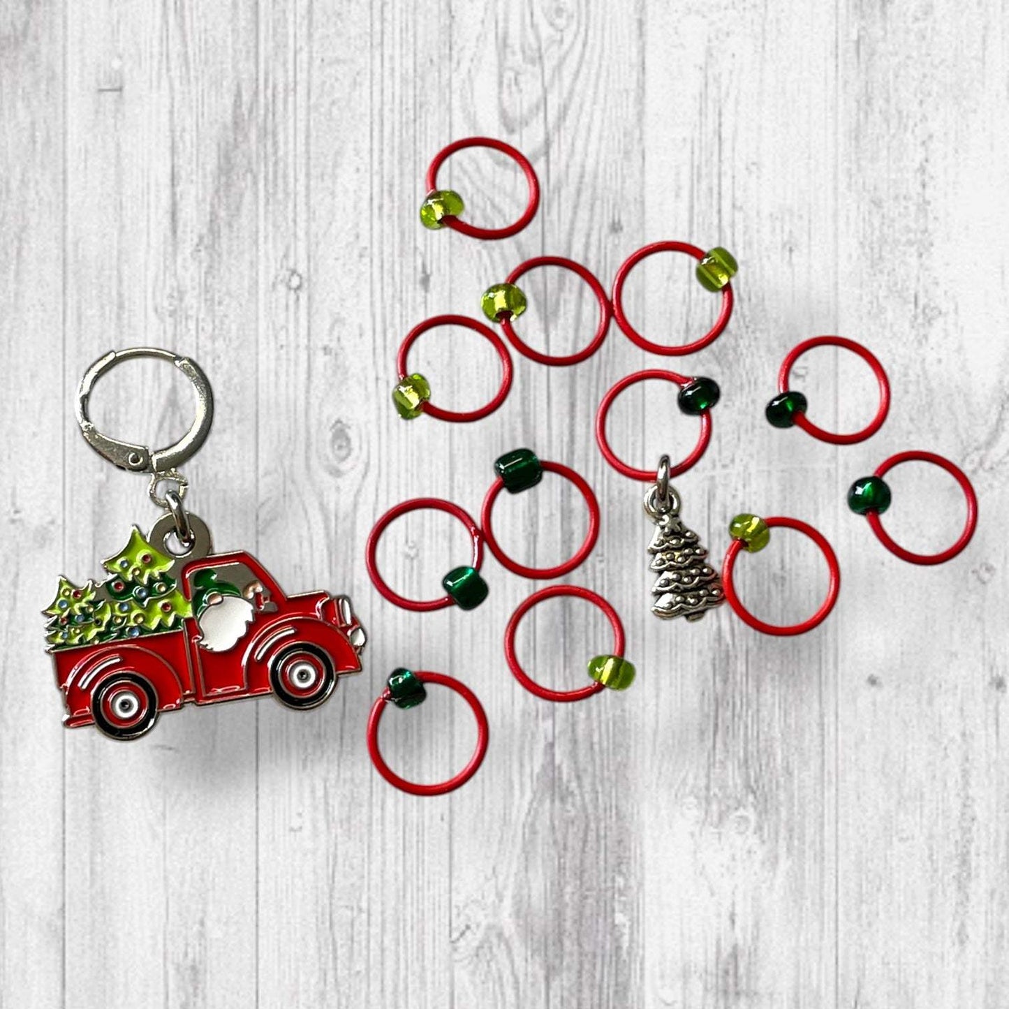 Guaranteed by Christmas Eve! Progress and Stitch Markers