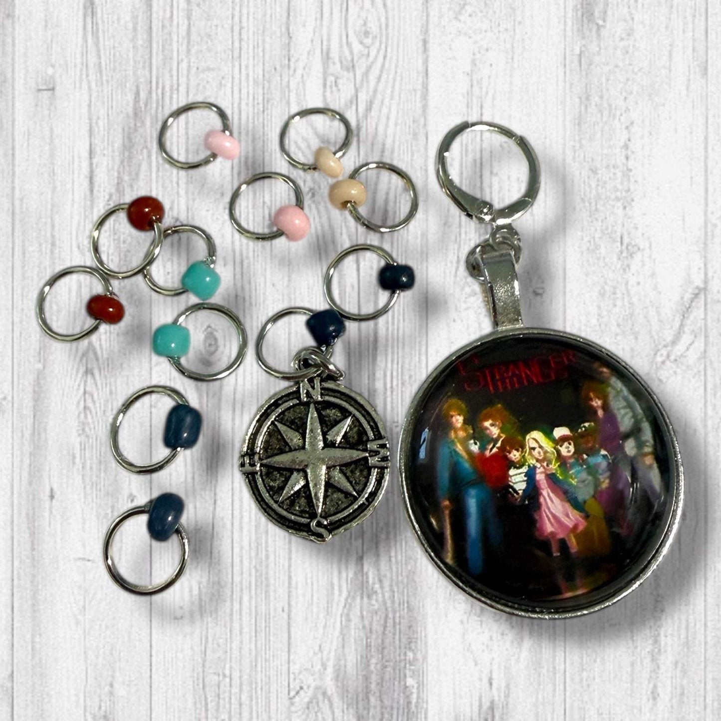 Friends Don't Lie Progress and Stitch Markers