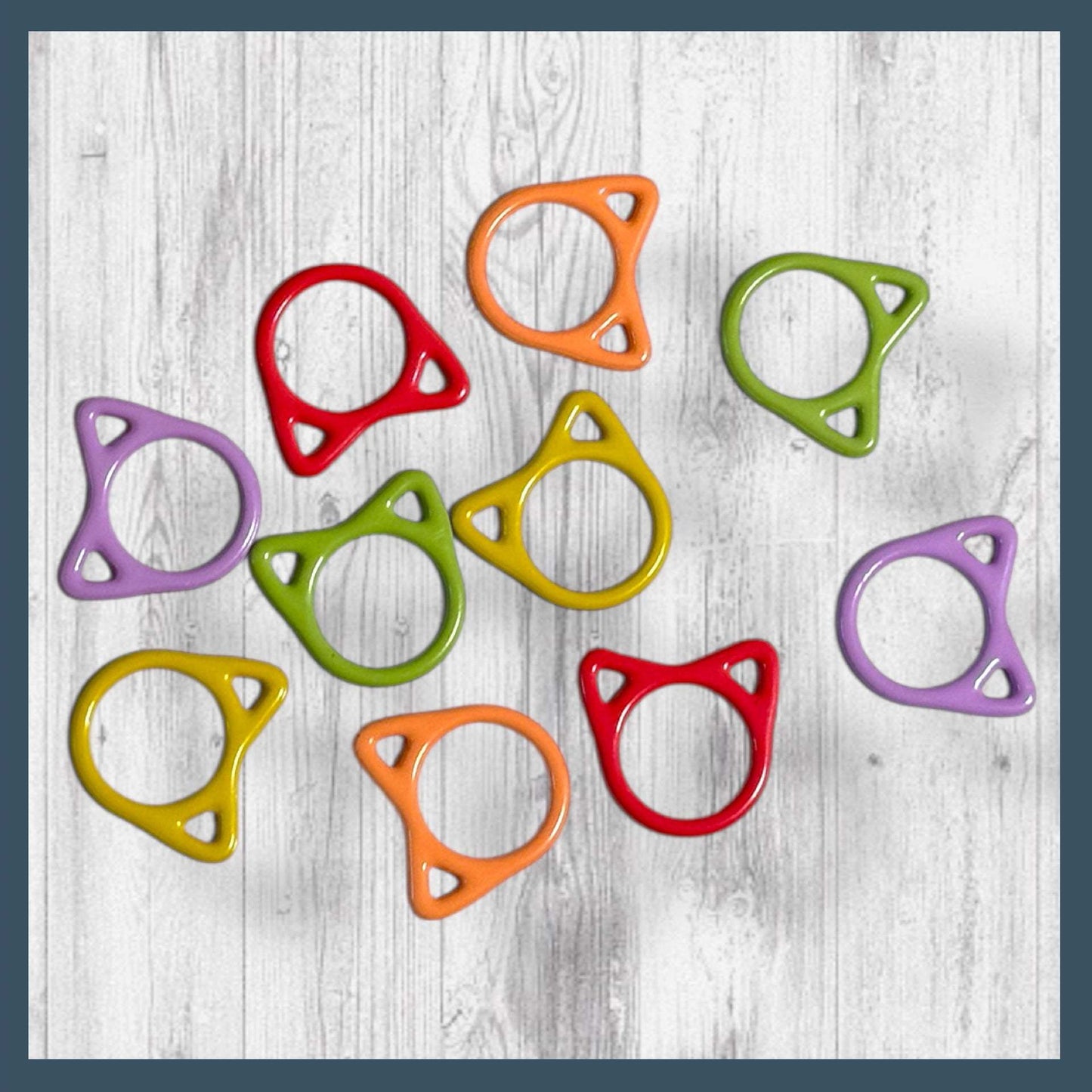 Cat Stitch Markers 10 Knitting Kitty Stitch Markers