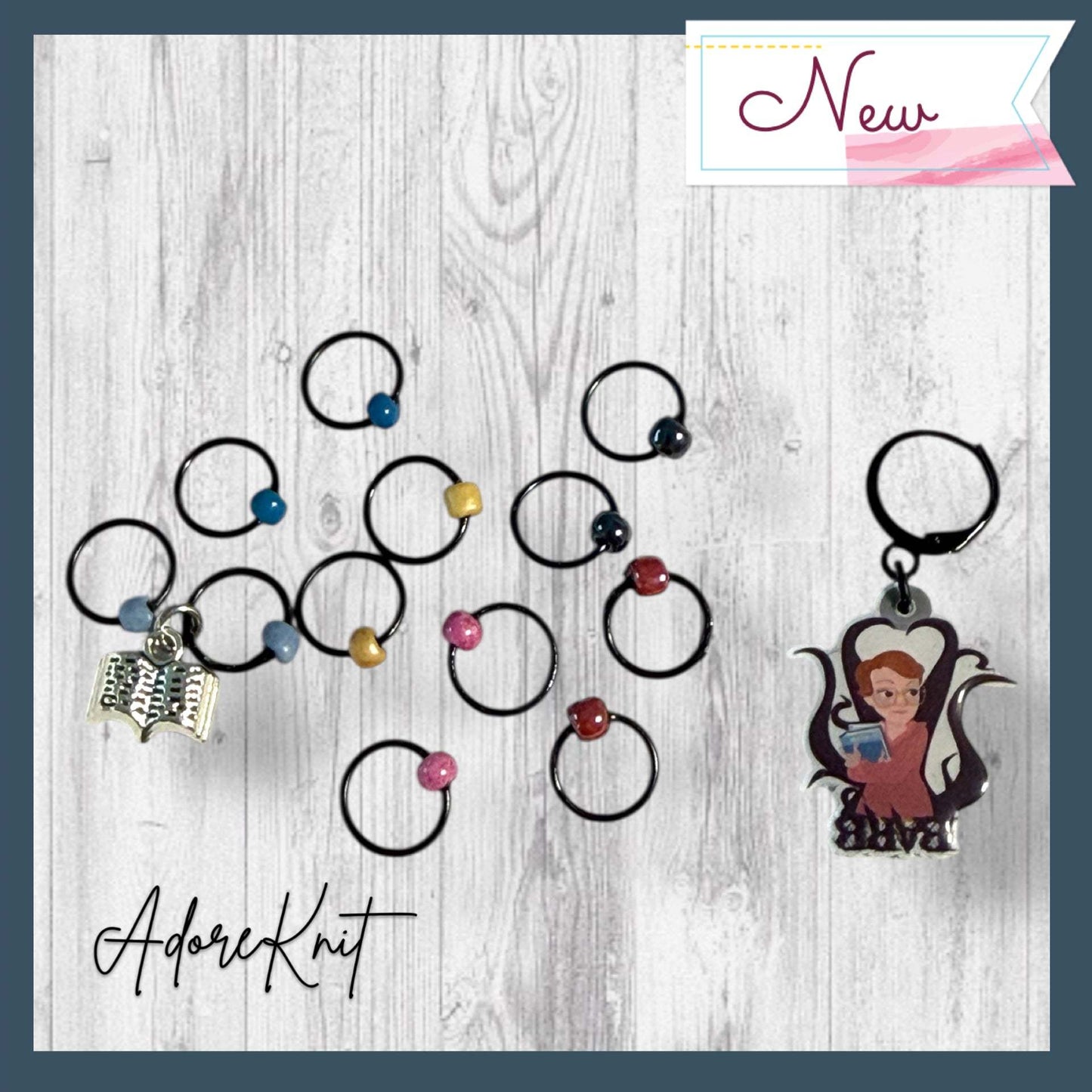 Brave Bookish Bestie Progress and Stitch Markers