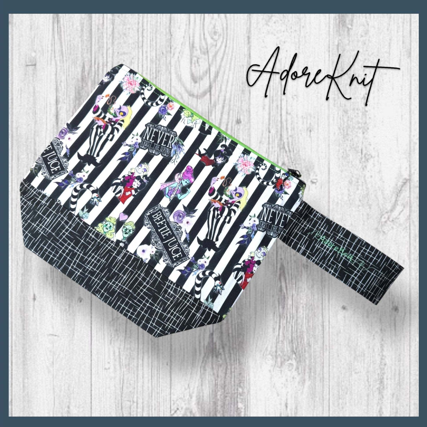 Beetlejuice Stripes Project Bag