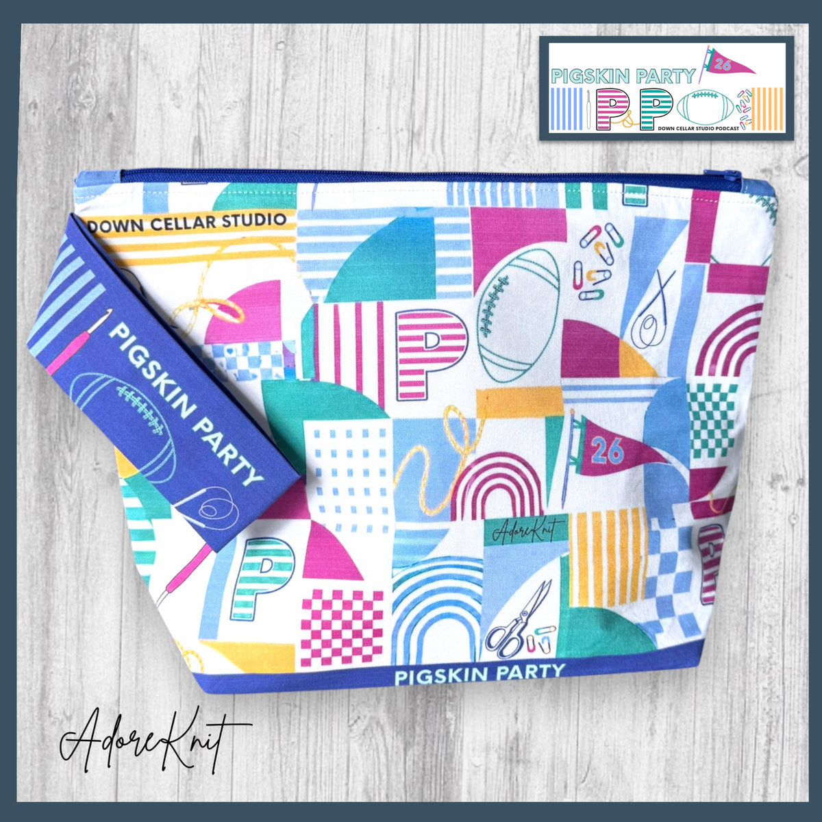 AdoreKnit 2026 Exclusive Pigskin Party Tote Bags