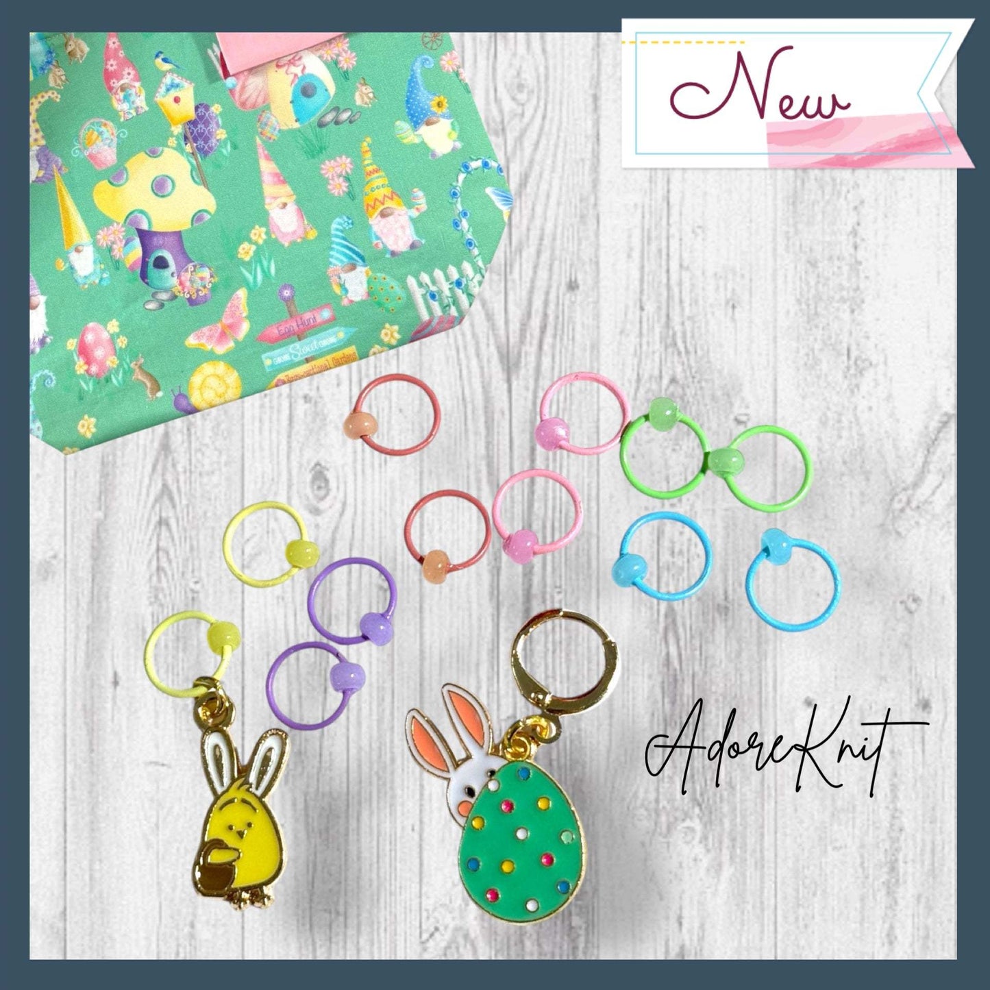 Chick in Charge Progress and Stitch Markers