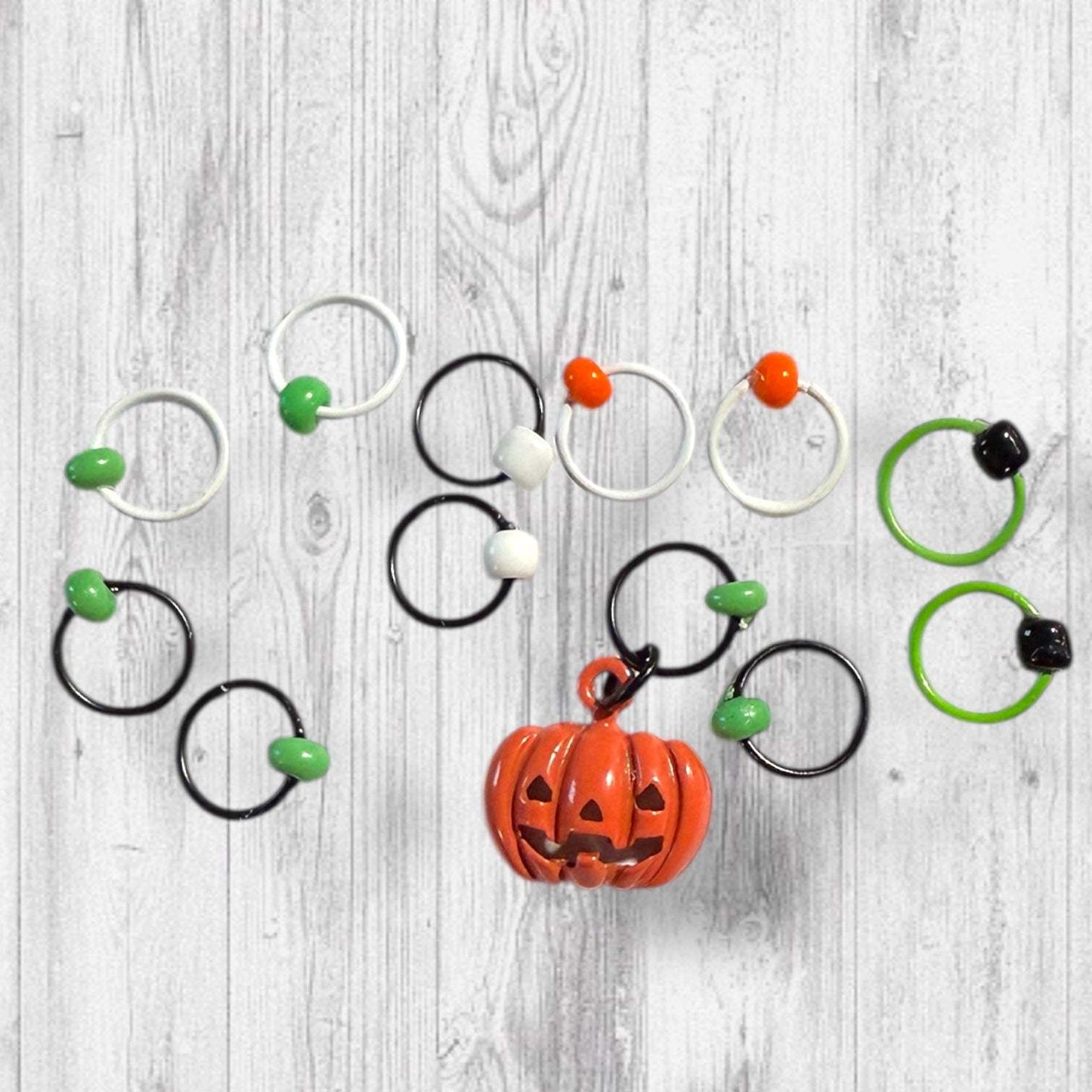 Trick or Treat Gnome Progress and Stitch Markers