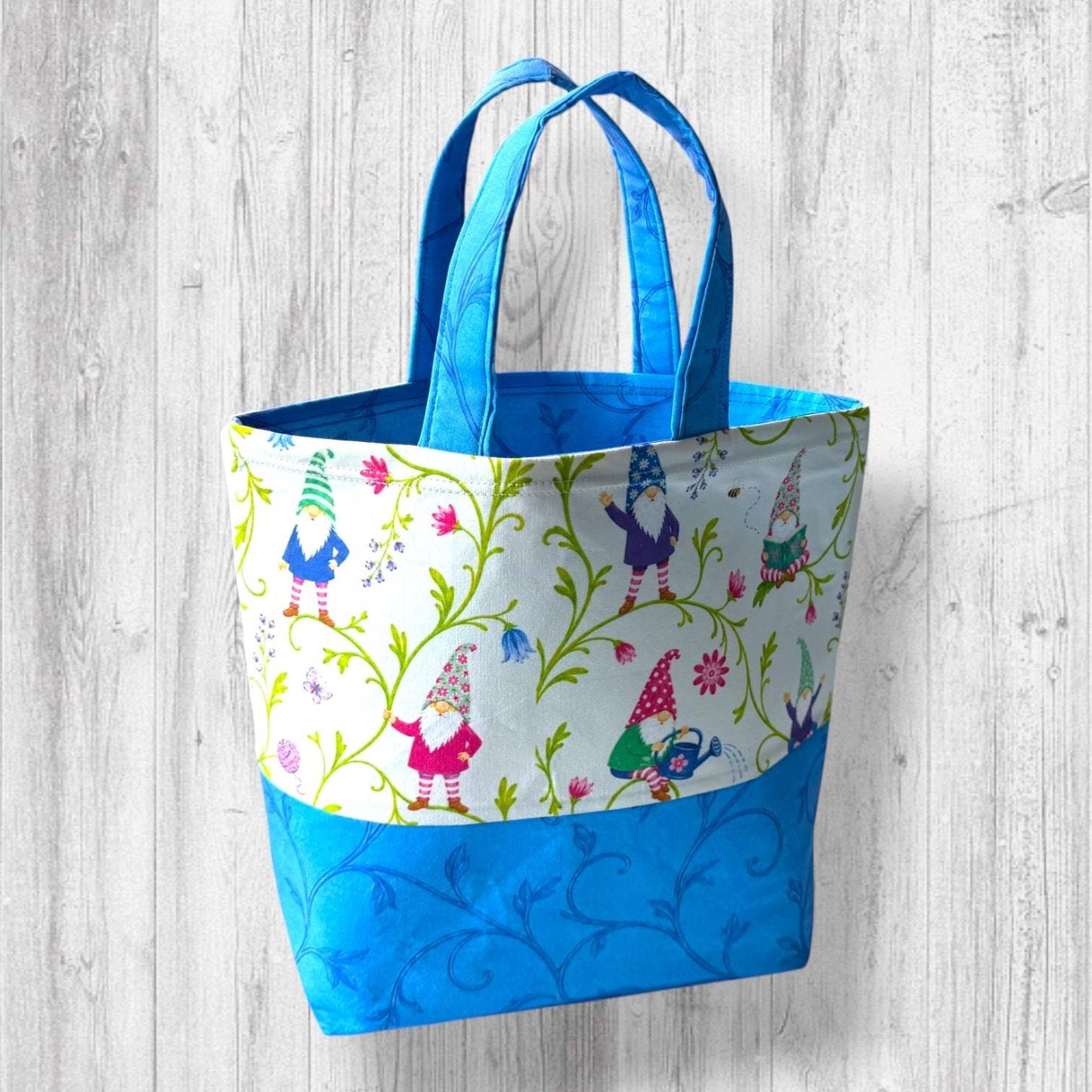 Pages, Petals & Purls Gnomes Project Bag