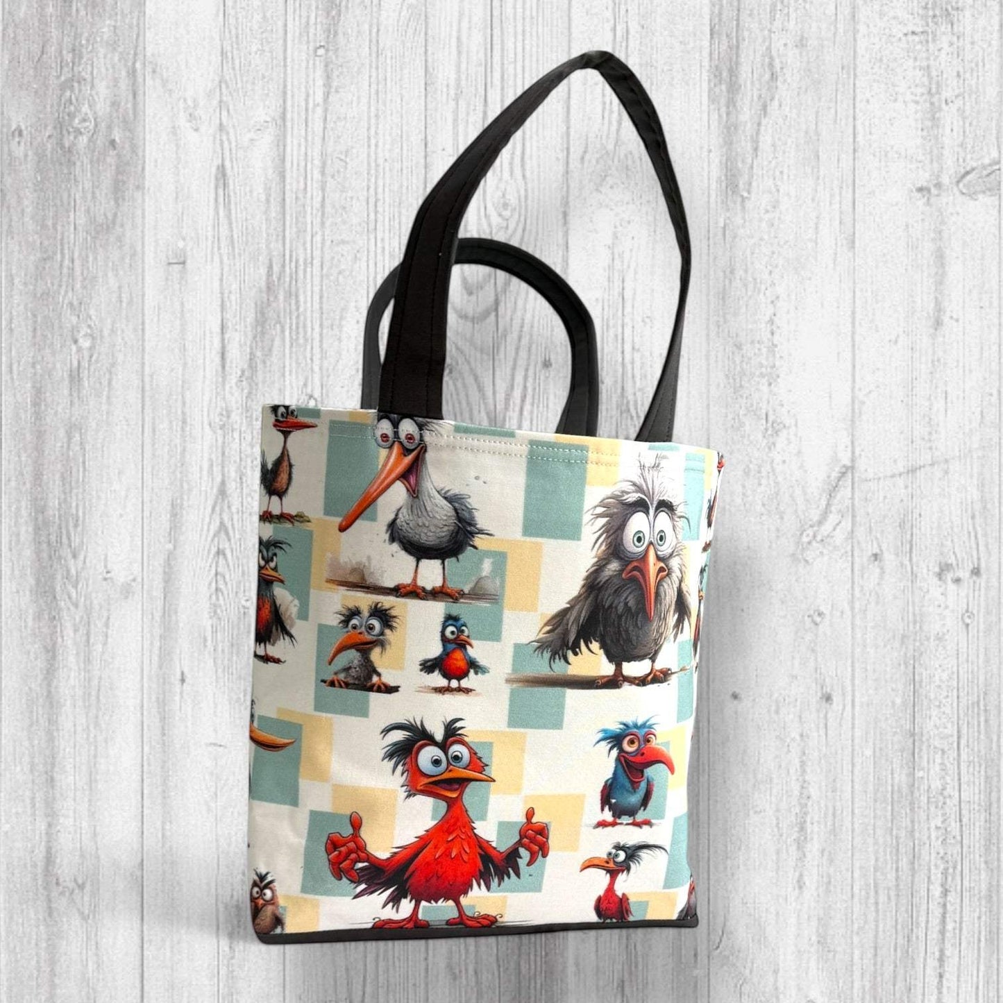 Feathered Fury Knitting Project Bag | Funny Bird Yarn Bag