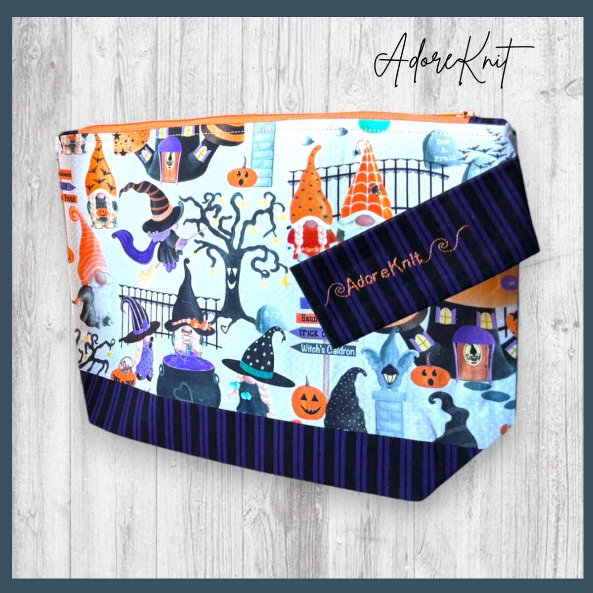 Gnome Trick or Treat Village Project Bag