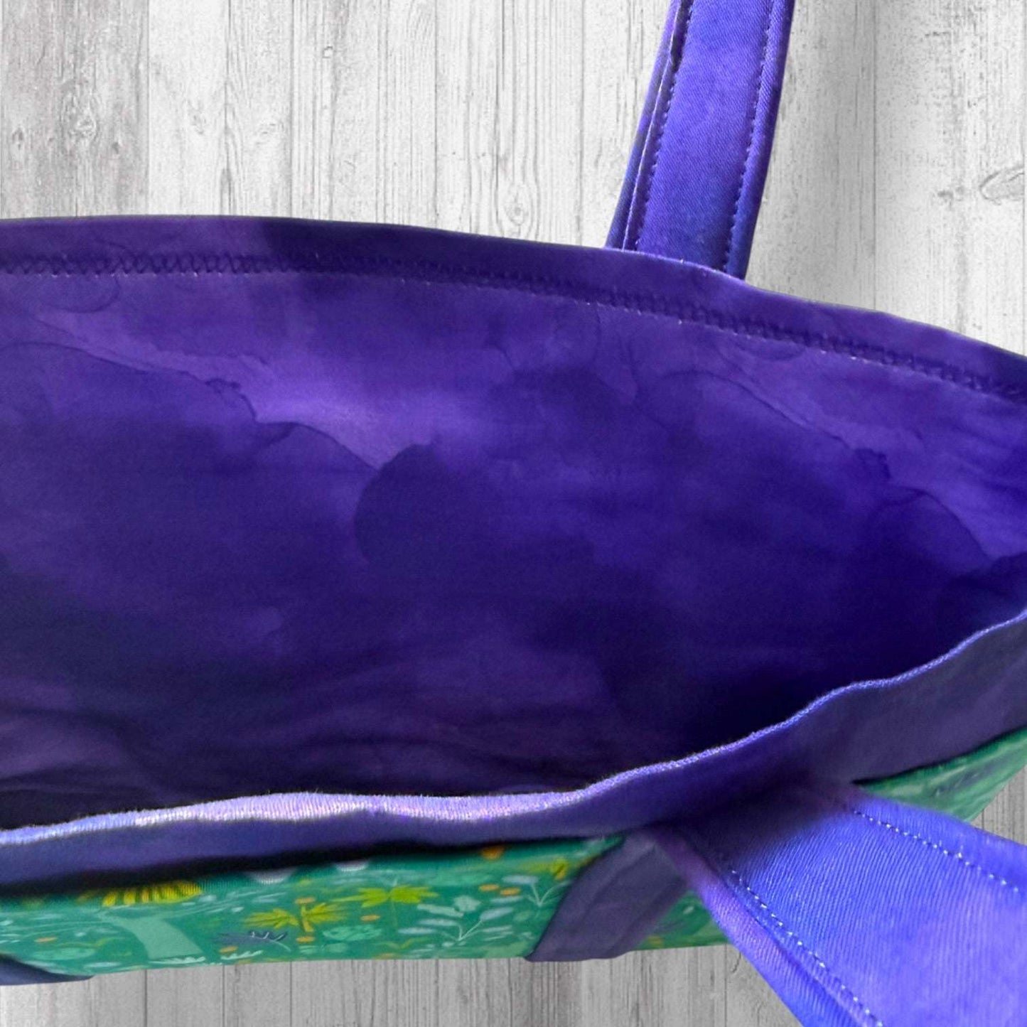 Nothing Suspicious in These Woods Project Bag | Butterfly and Forest Knitting Bag