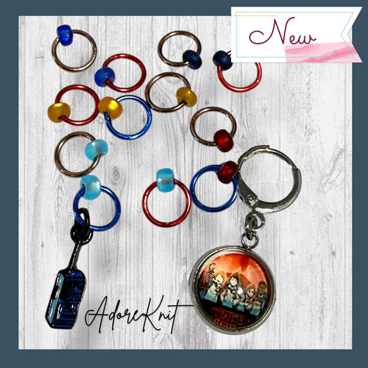 Call for Backup Stitch Markers Progress and Stitch Markers