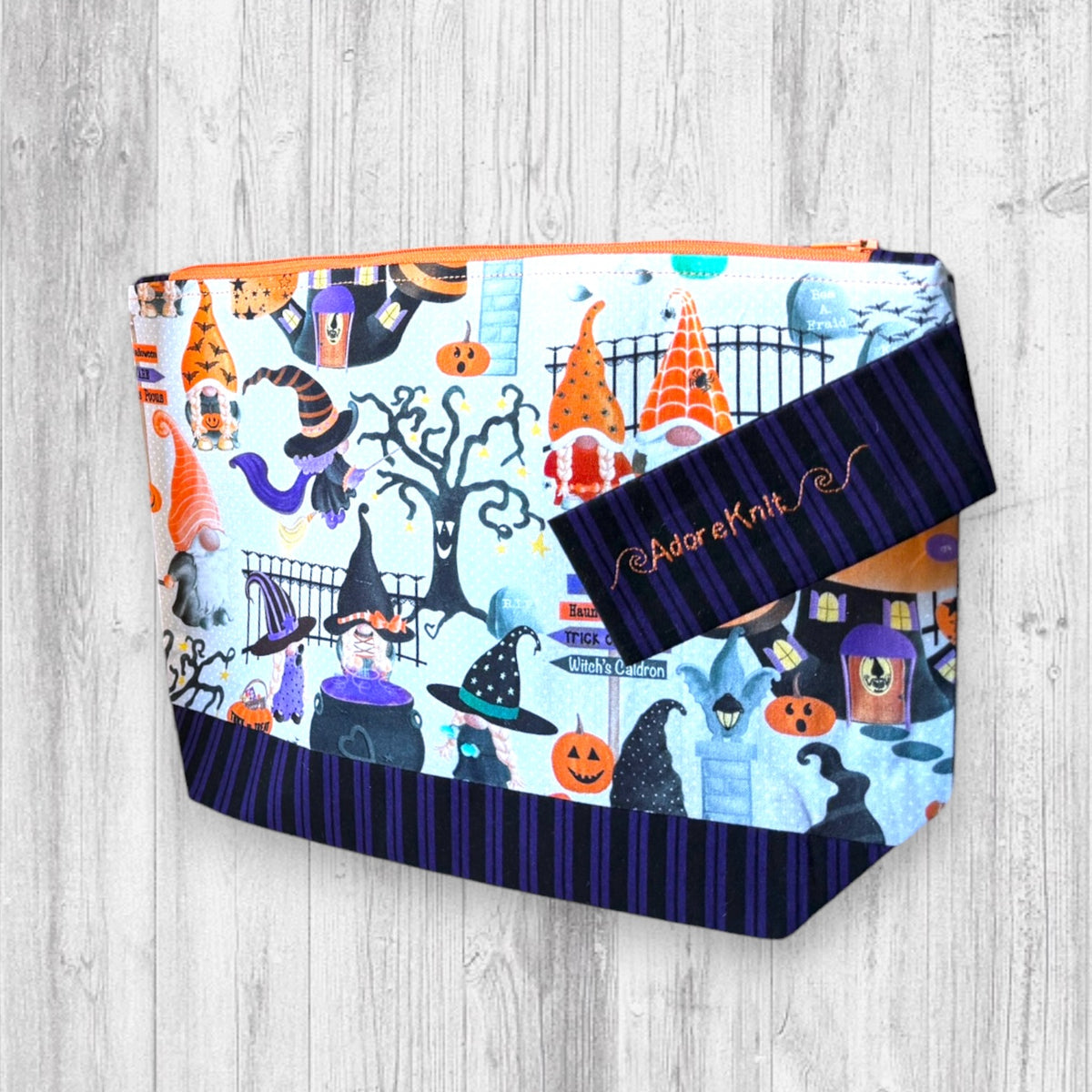 Gnome Trick or Treat Village Project Bag