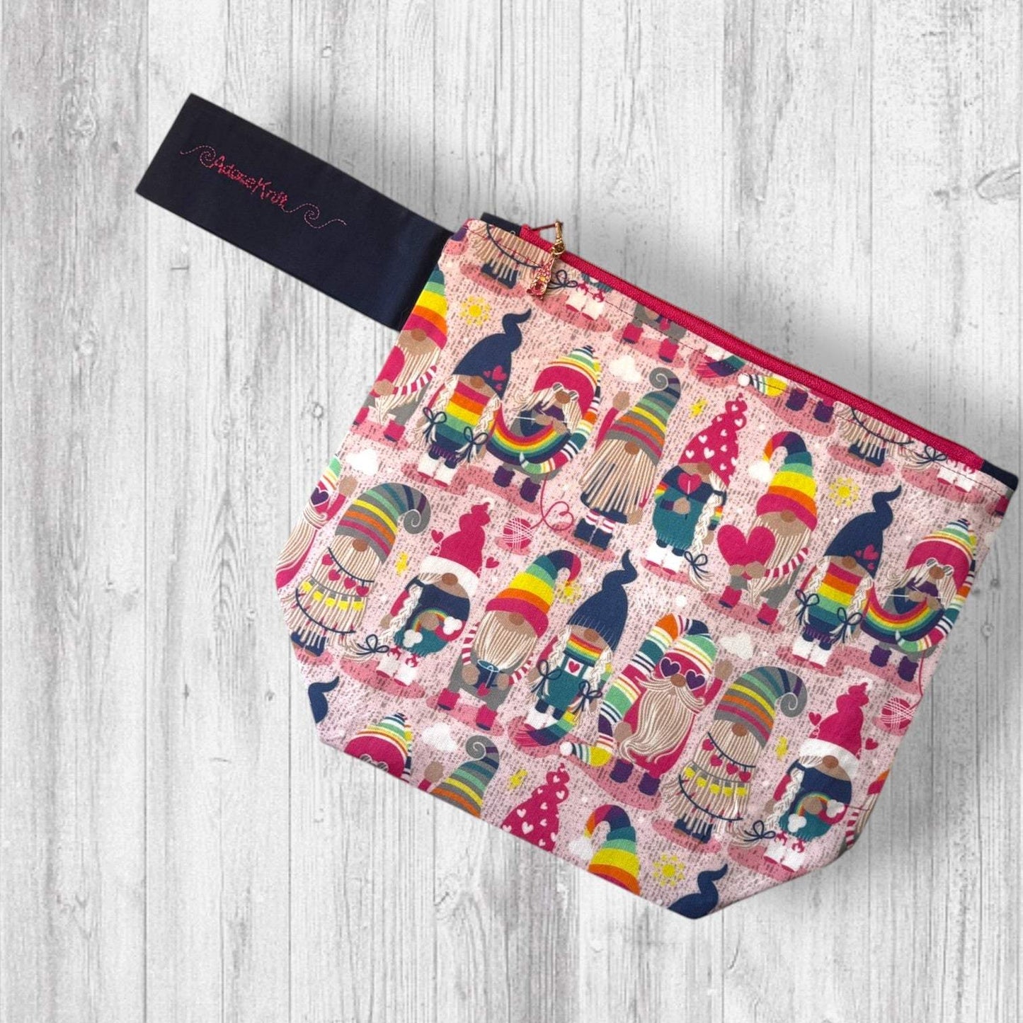Choose Happy Gnomes Project Bag